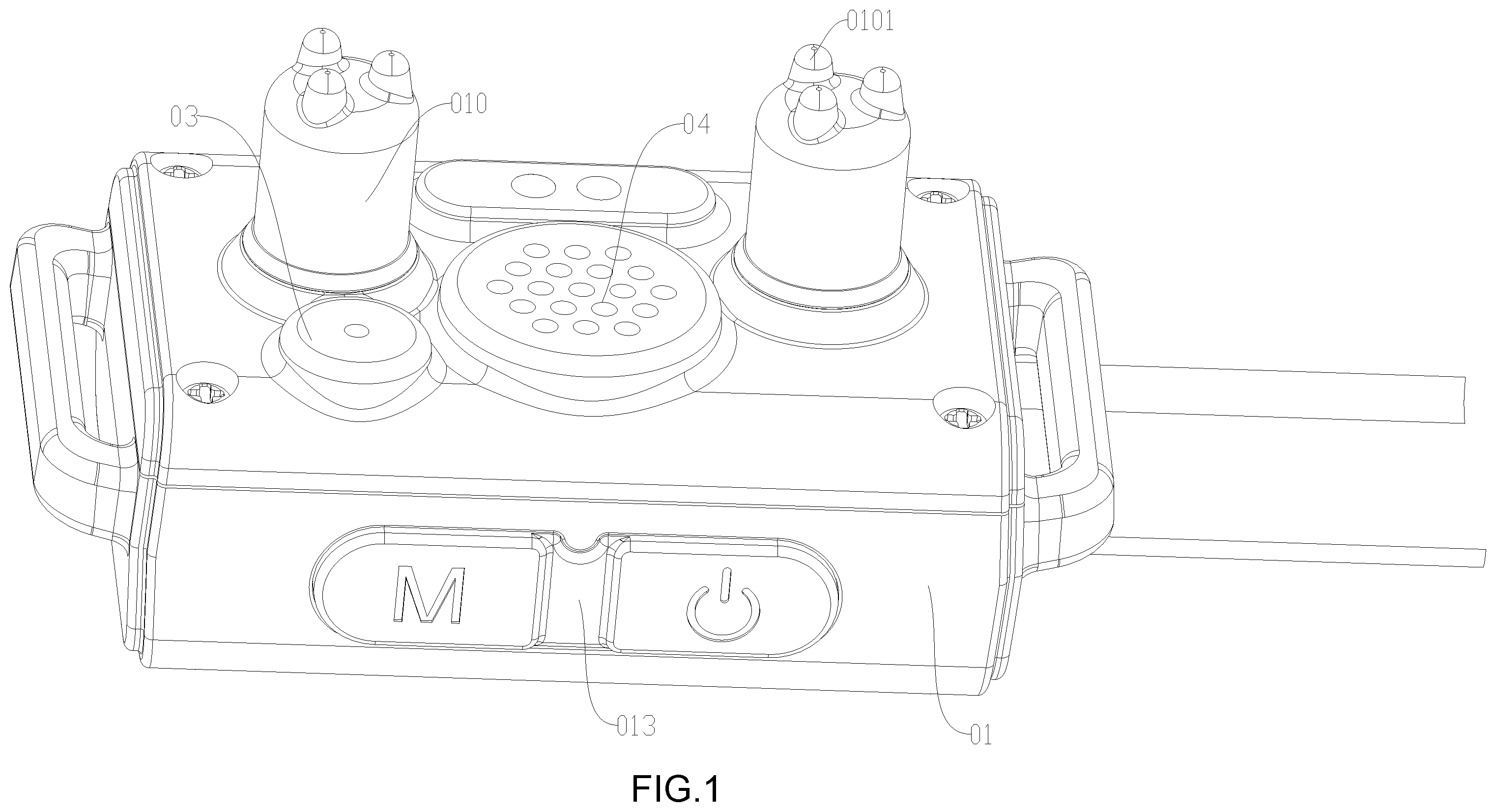 Patent US12324413 — Auxiliary pet training apparatus — Figure 1