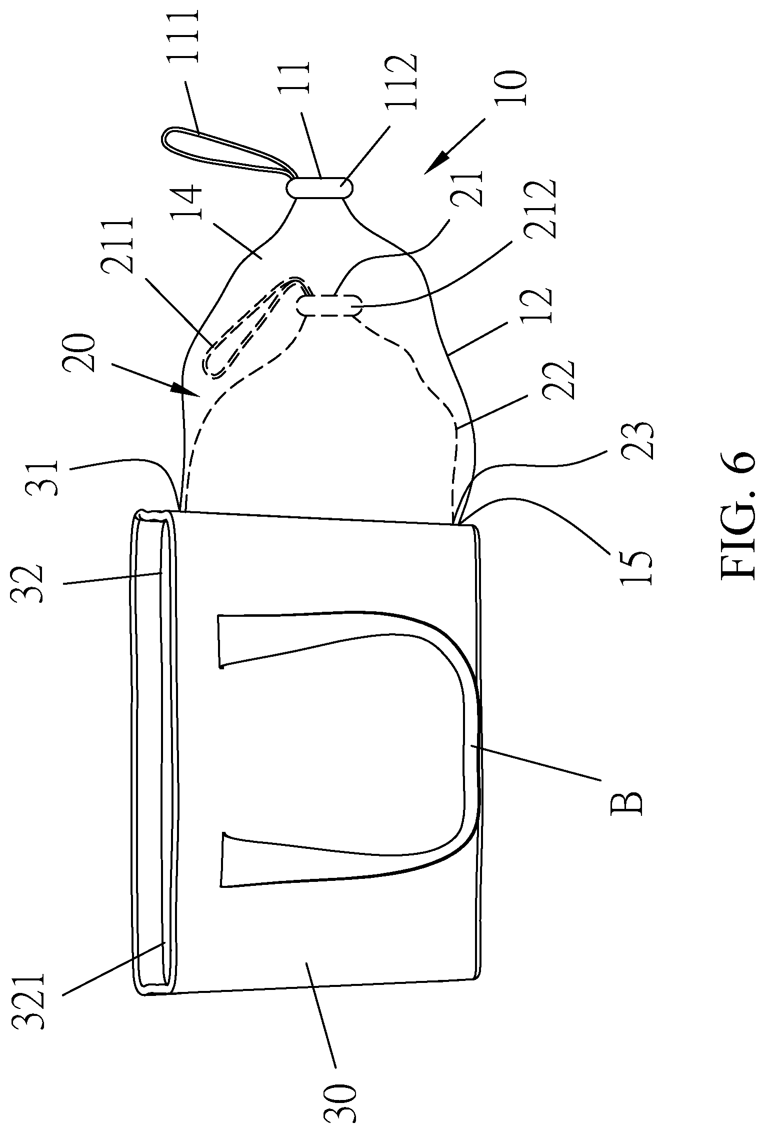 Patent US12324417 Figure 6 – Pet restraint bag