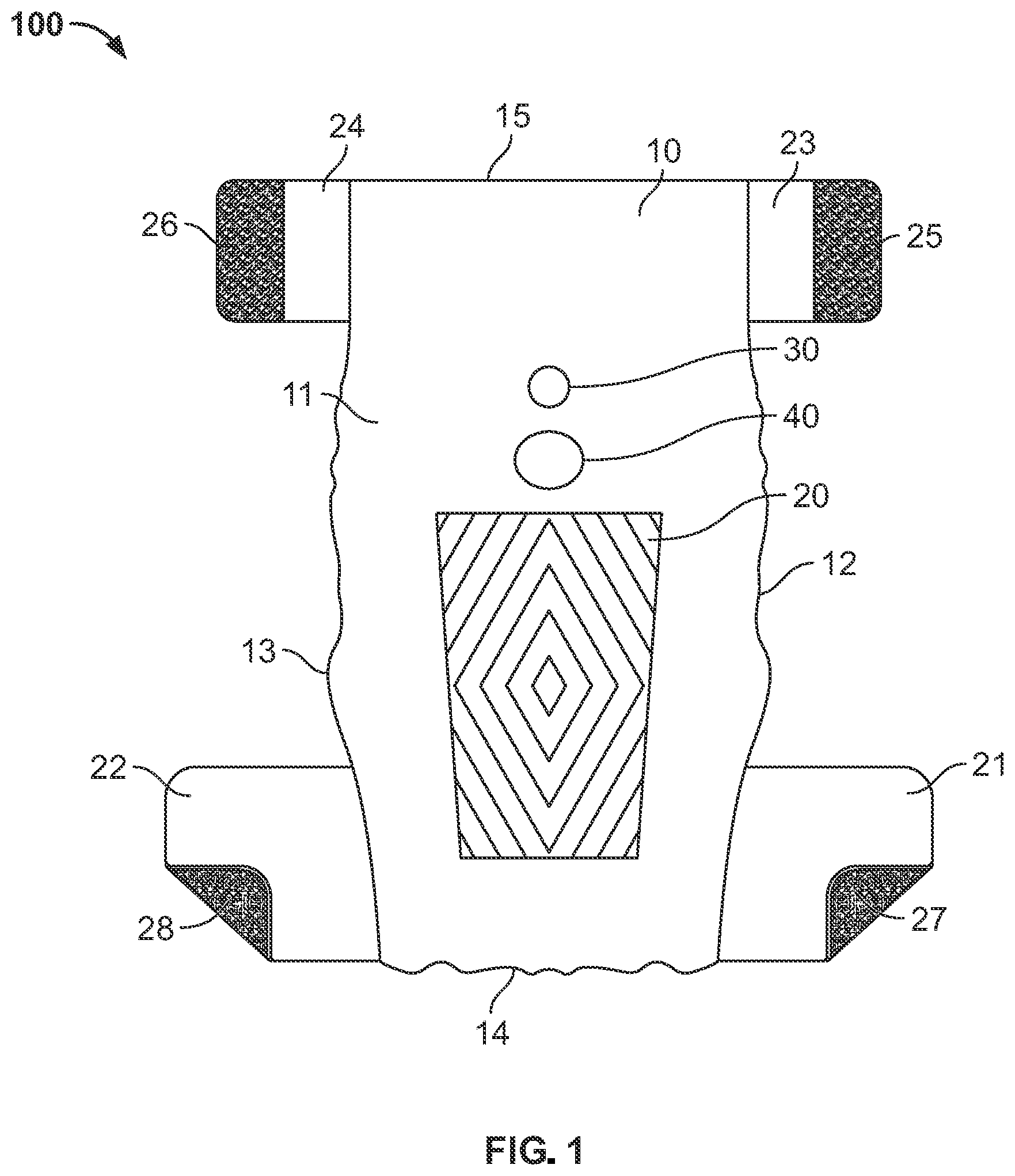 Patent US12324418 Figure 1 – Pet diaper with detachable waste bag