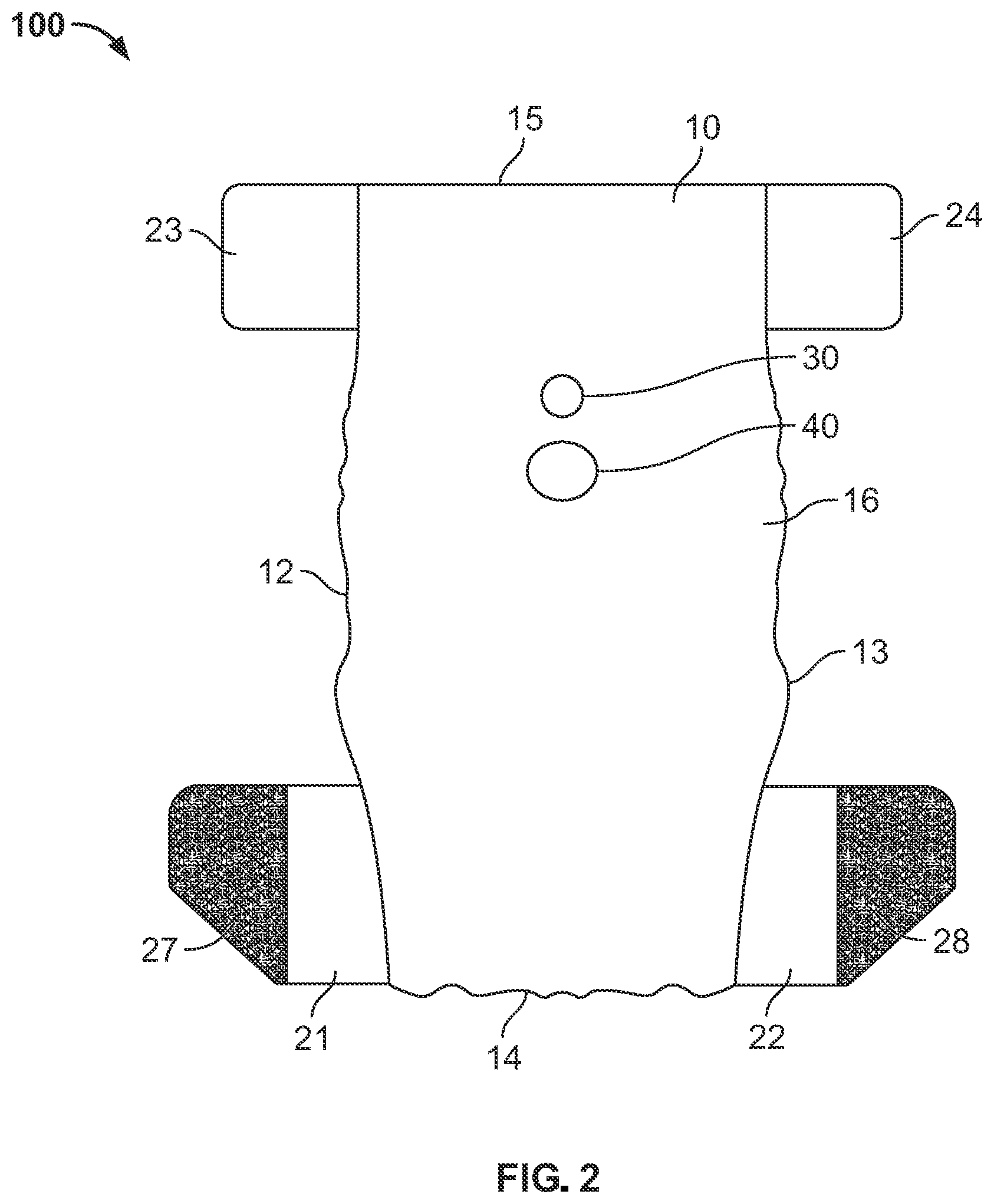 Patent US12324418 Figure 2 – Pet diaper with detachable waste bag