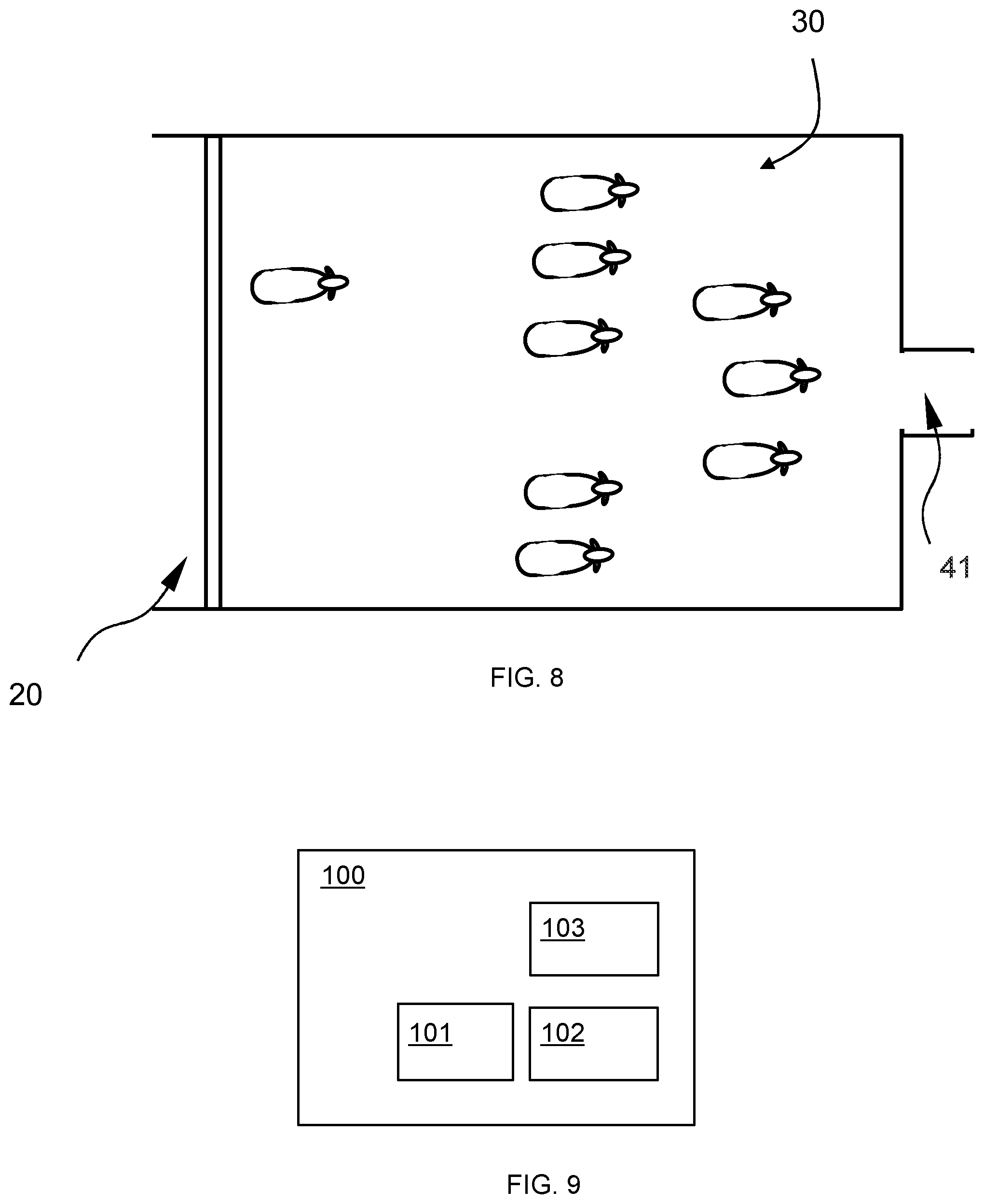 Patent US12324419 Figure 5 – Method and control arrangement for controlling an automated crowd gate