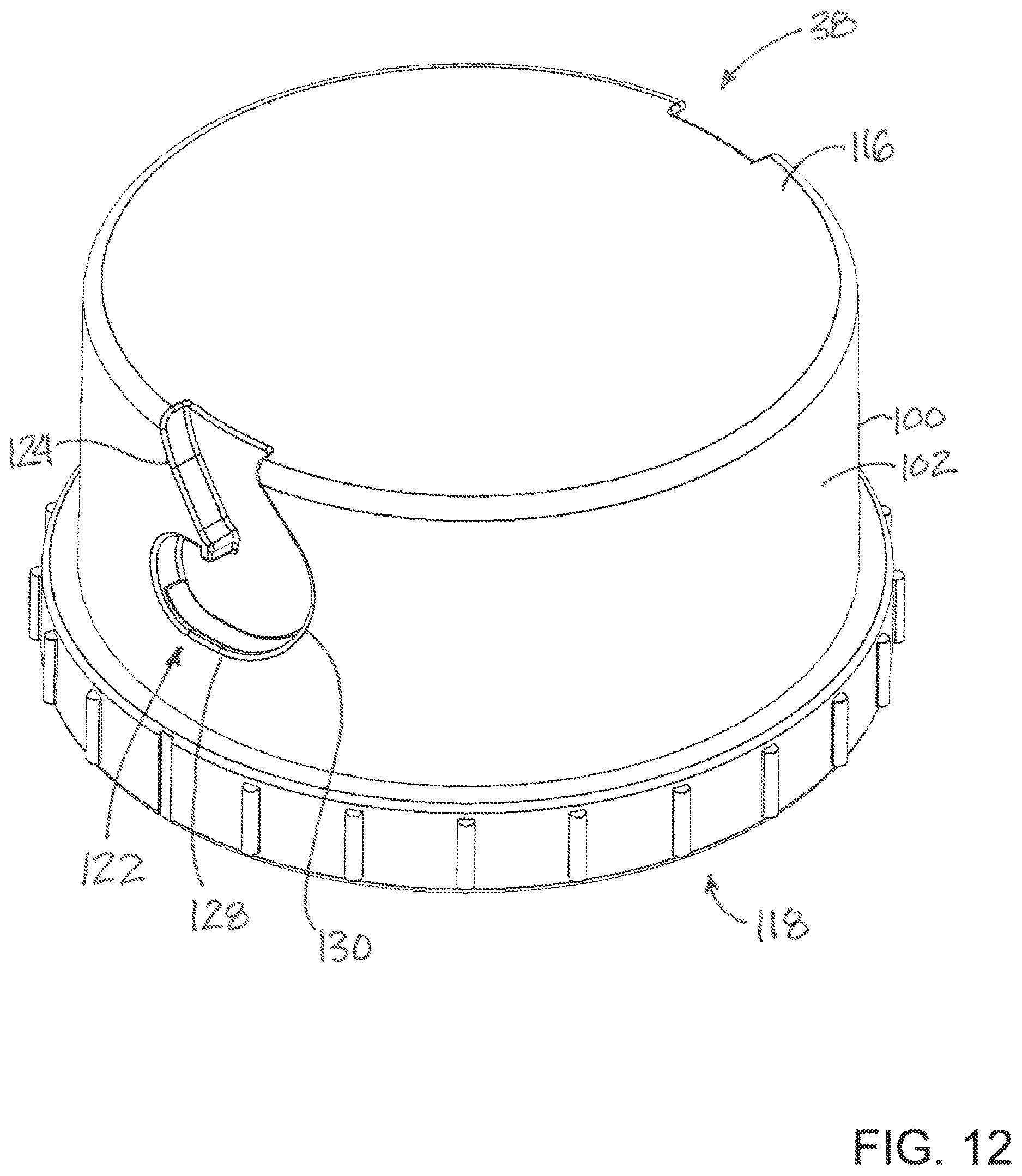 Patent US12324420 Figure 14 – Bird feeder with squirrel resisting features