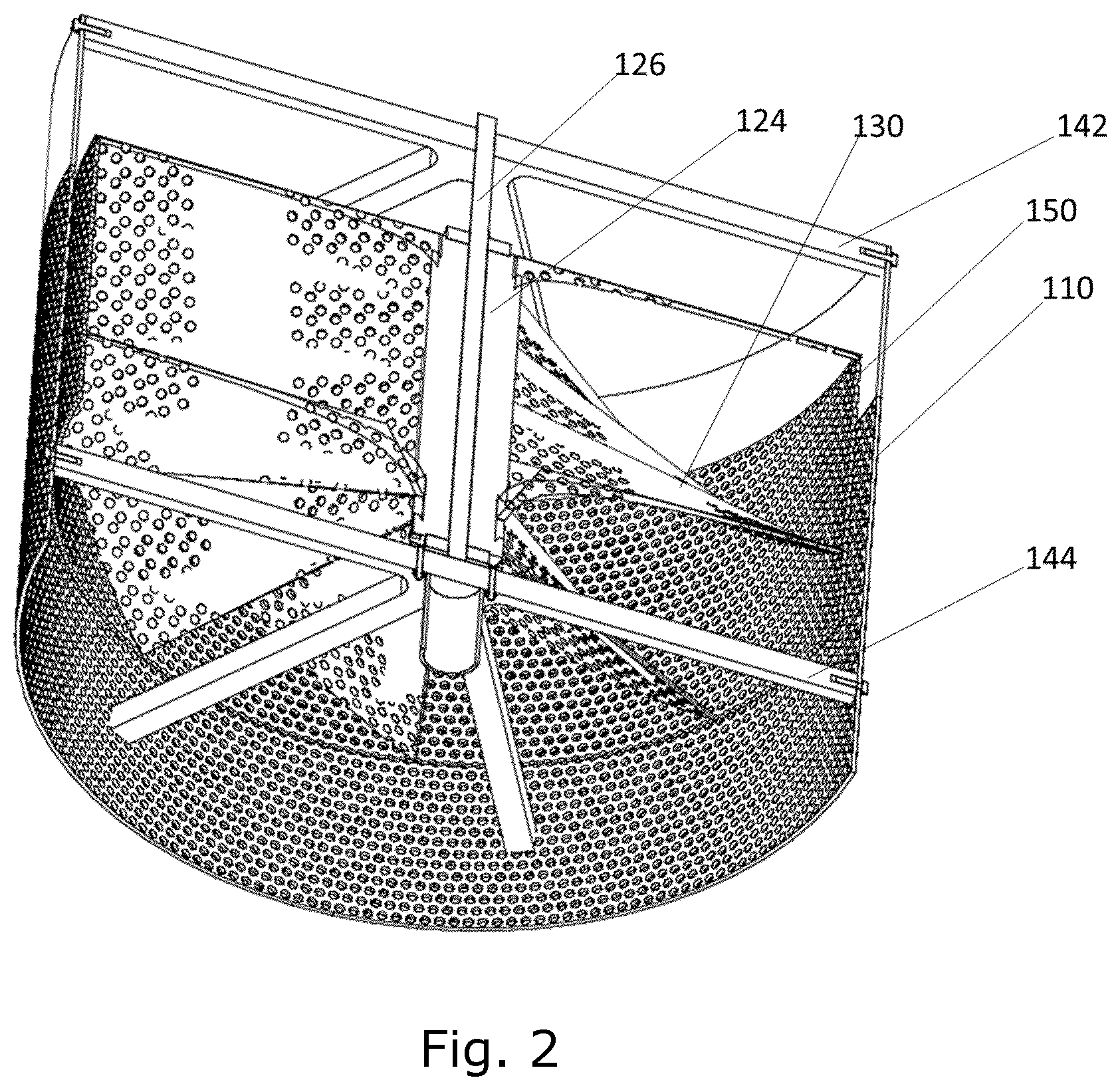 Patent US12324422 Figure 2 – Degassing device and an aquaculture system with such a degassing device