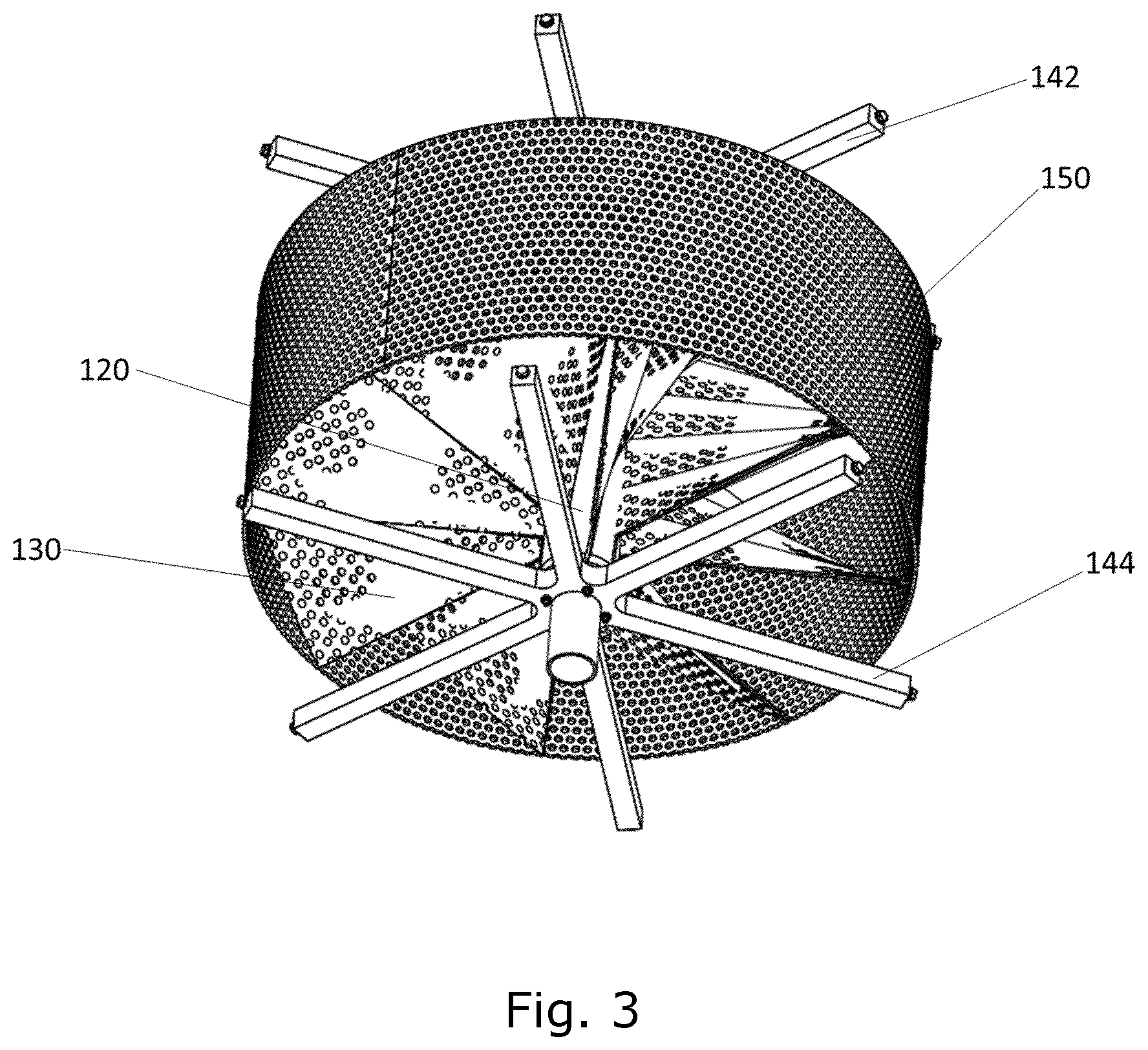 Patent US12324422 Figure 3 – Degassing device and an aquaculture system with such a degassing device