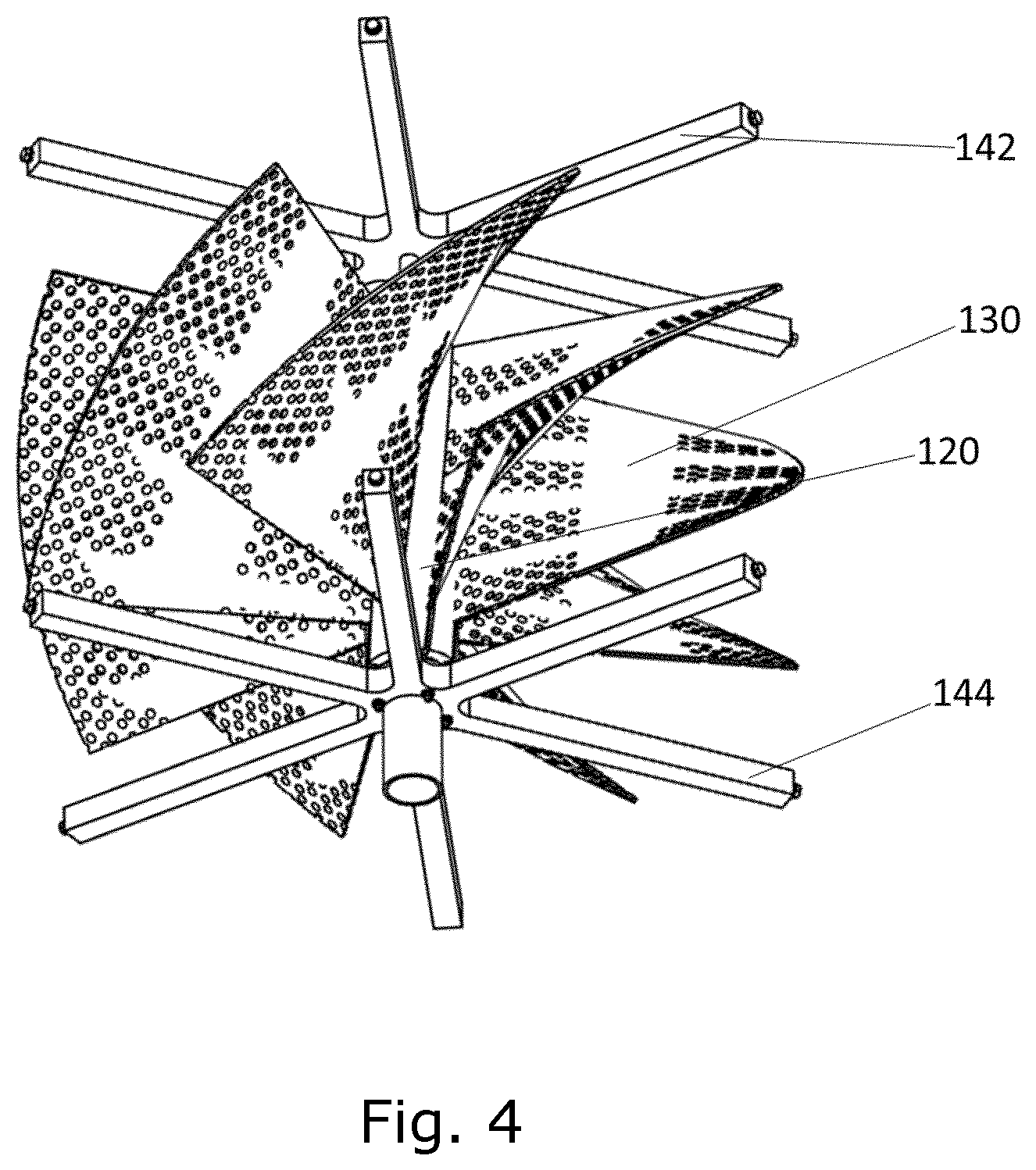 Patent US12324422 Figure 4 – Degassing device and an aquaculture system with such a degassing device