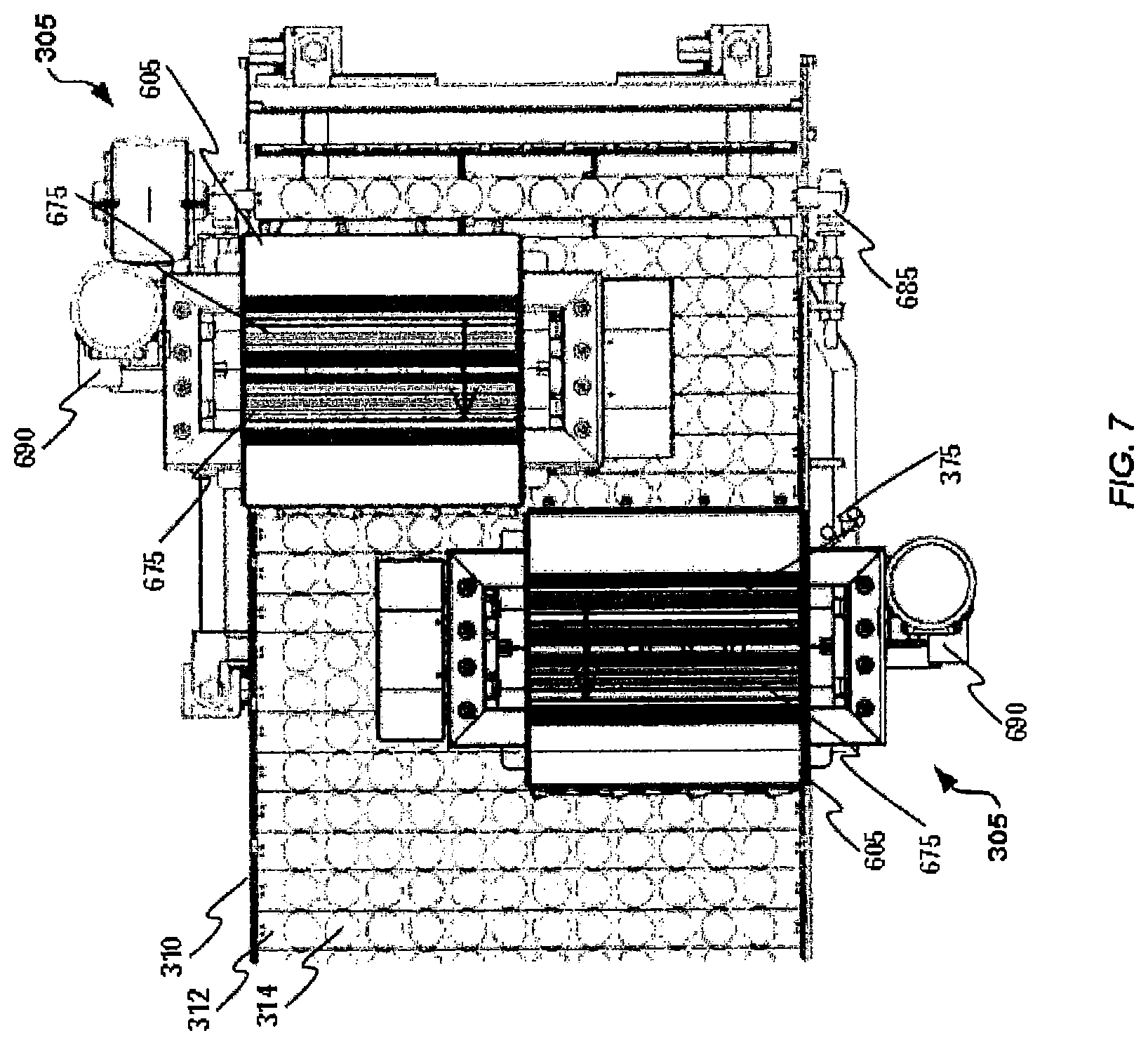 Patent US12324439 Figure 7 – Production of precooked formed meat patties