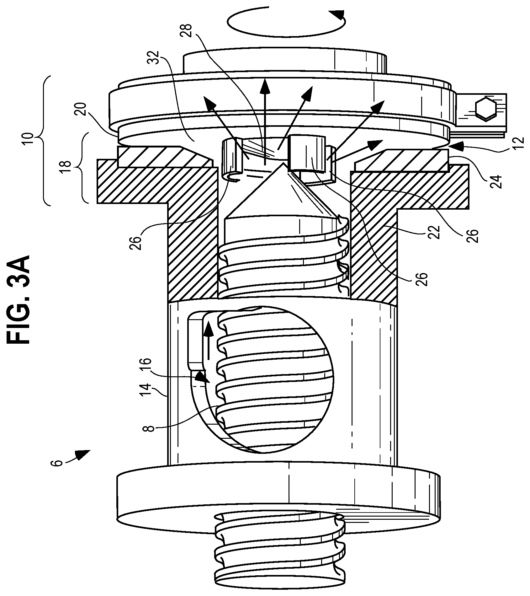 Patent US12324454 Figure 3 – Temperature control for a rotary head extruder