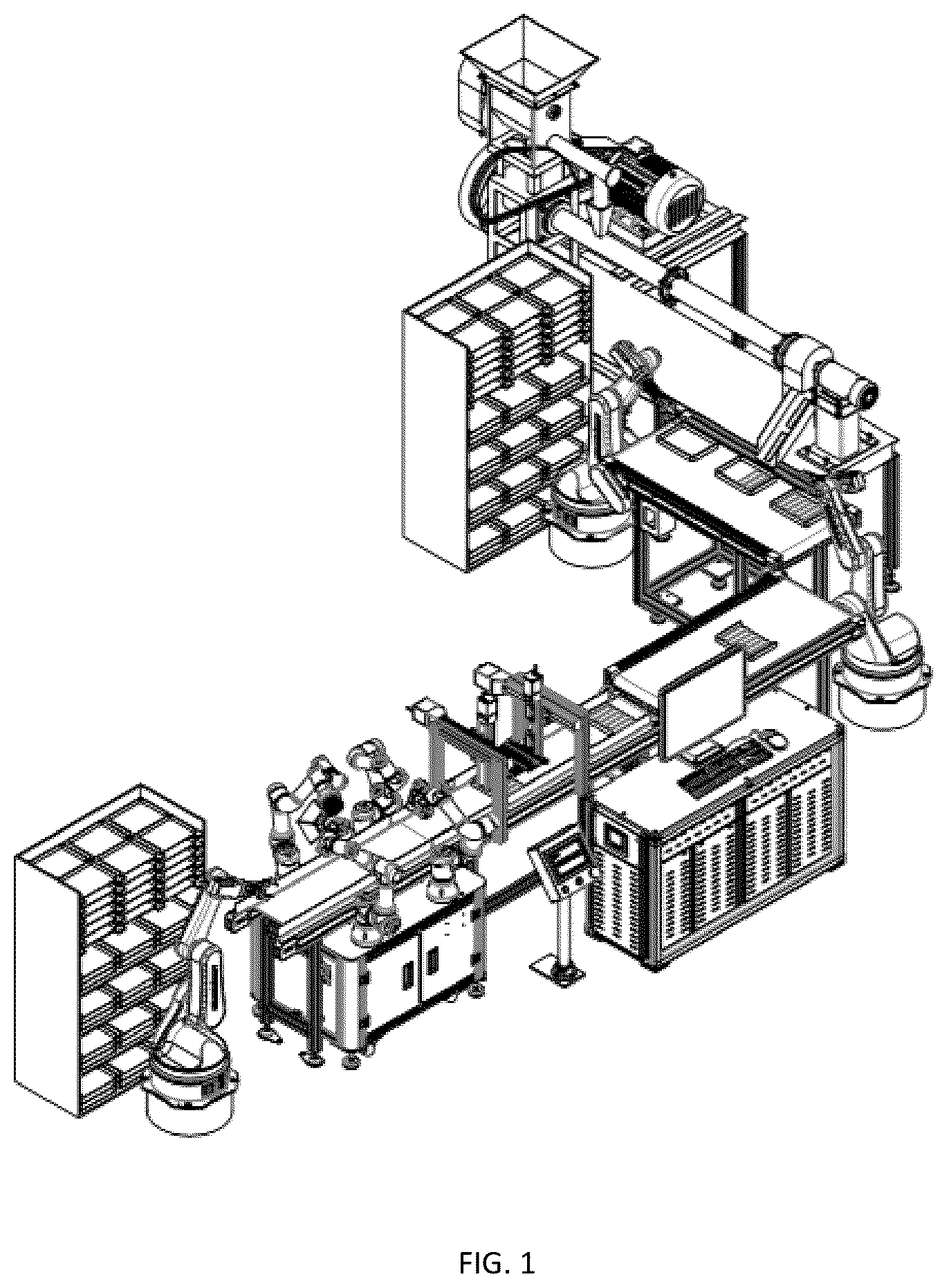Patent US12324455 — Automatic production line for manufacturing and processing plant protein meat — Figure 1