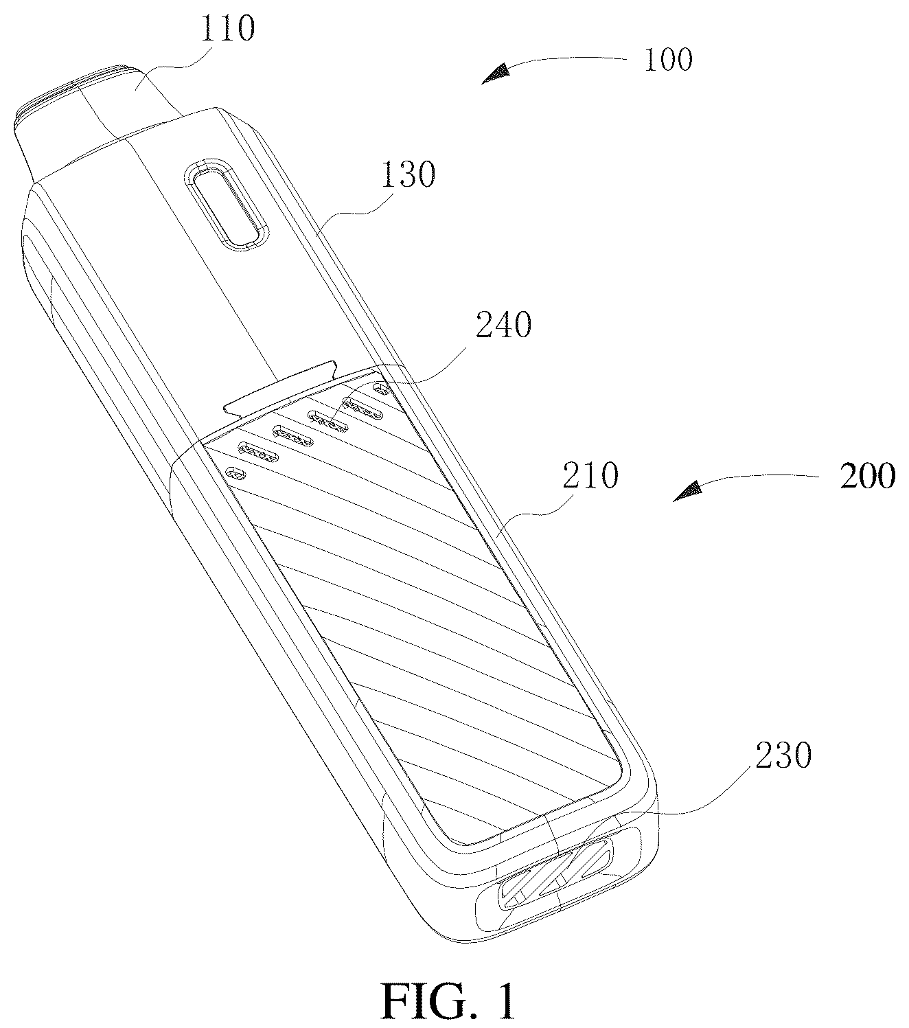 Patent US12324457 Figure 1 – Electronic atomizer with smoke elimination function