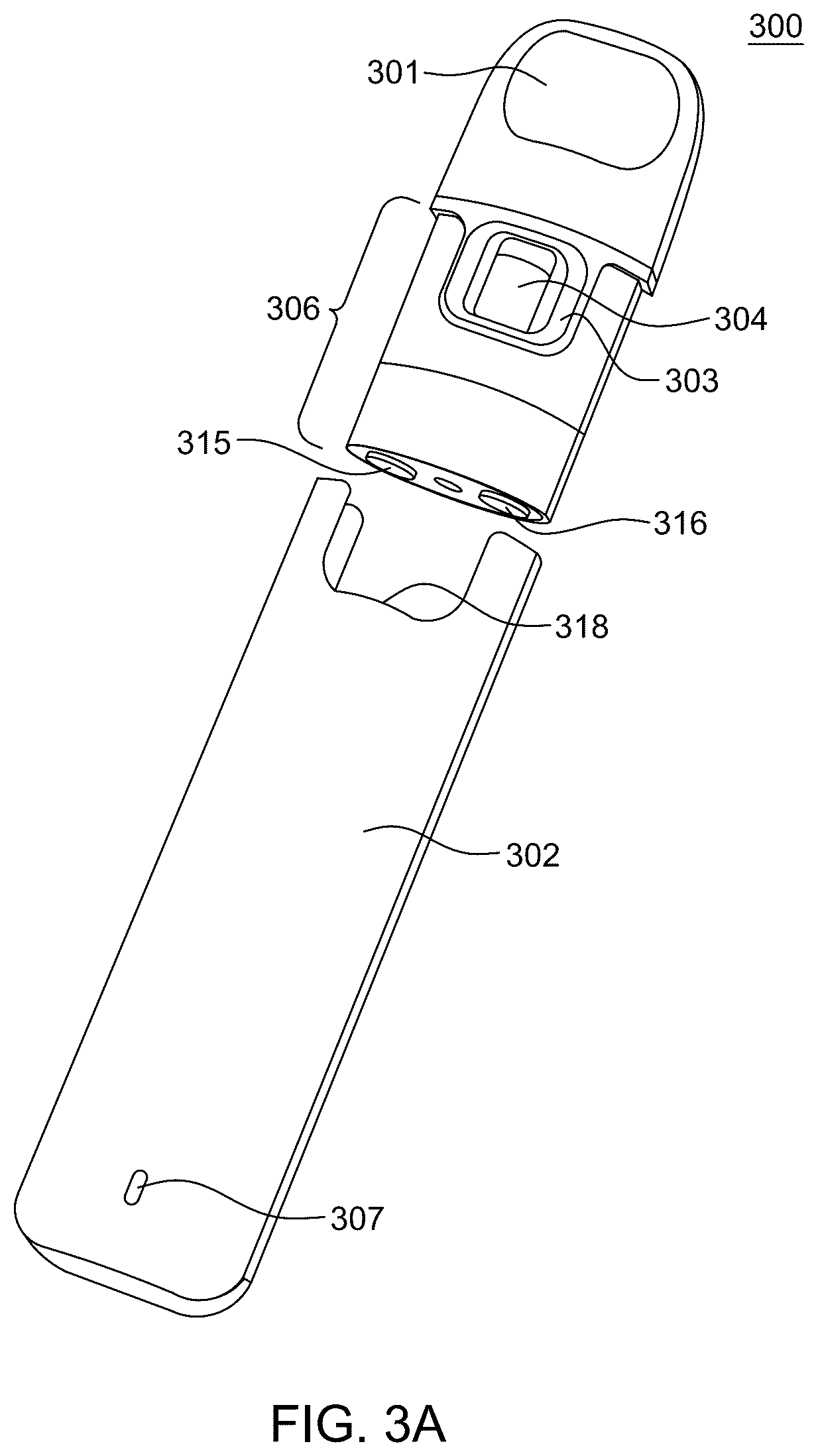 Patent US12324458 Figure 5 – All glass bucket vaporizer