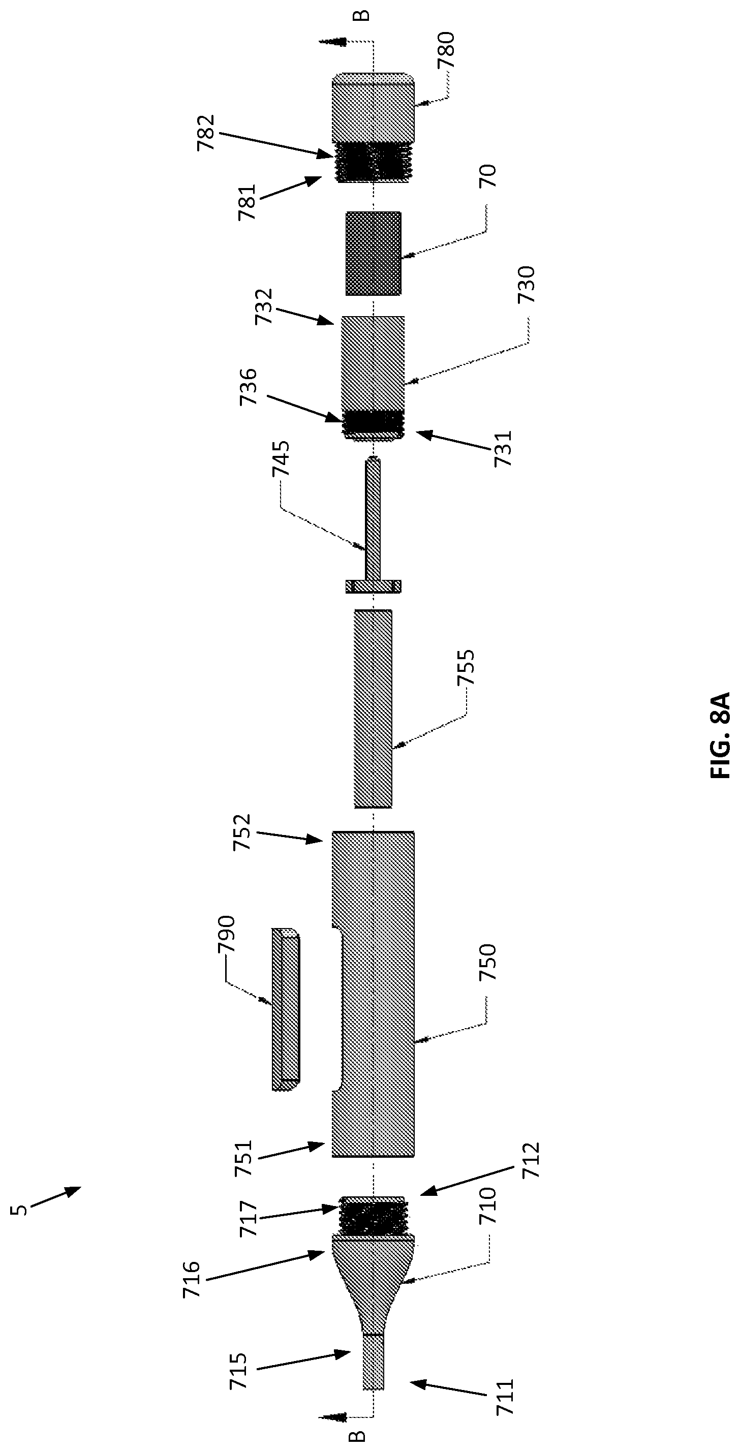 Patent US12324460 Figure 8 – Electronic smoking article including a heating apparatus implementing a solid aerosol generating source