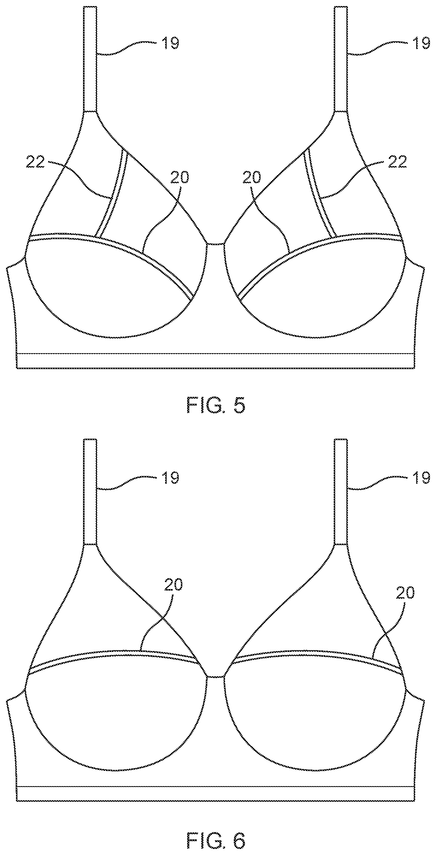 Patent US12324461 Figure 3 – Brassiere with cups having reinforcing elements