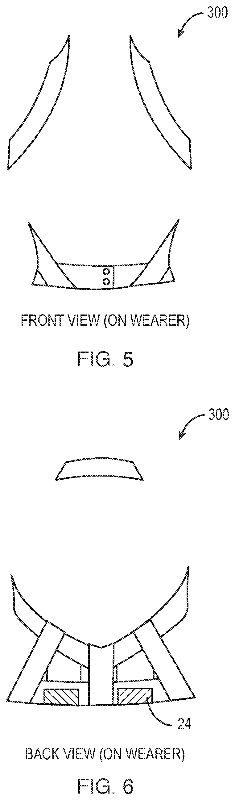 Patent US12324463 Figure 5 – Electronic garment with haptic feedback
