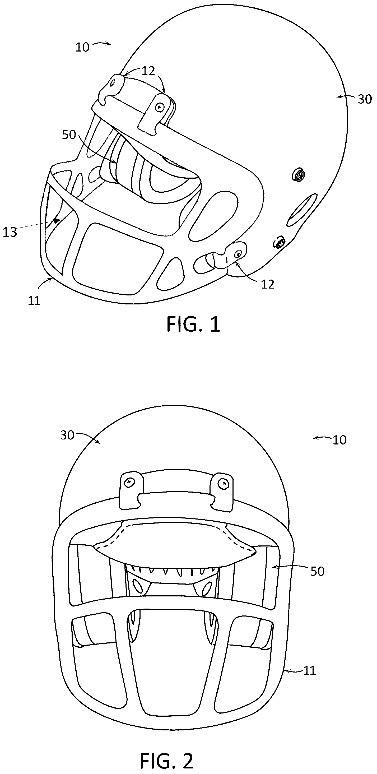 Patent US12324473 — Protective headgear and methods for making same — Figure 1
