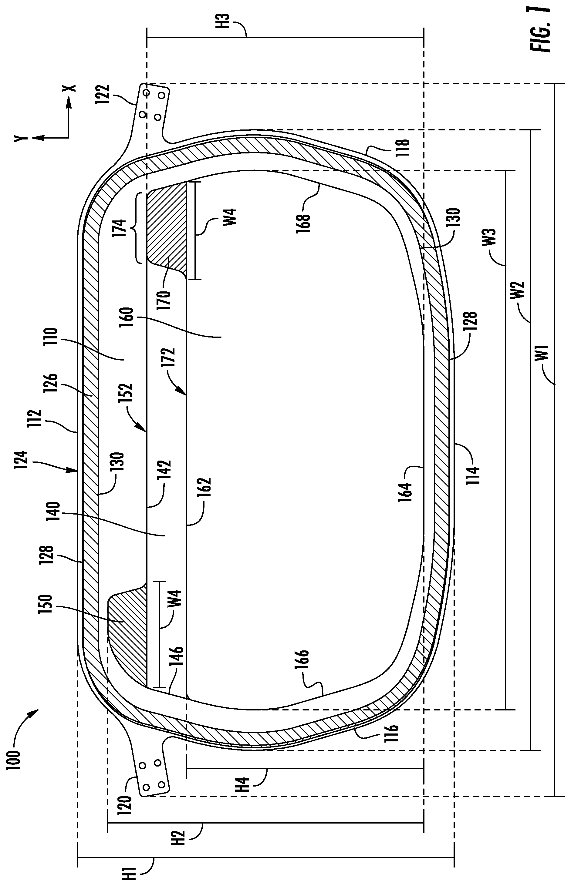 Patent US12324475 Figure 1 – Multi-layer visor system for surgical hood