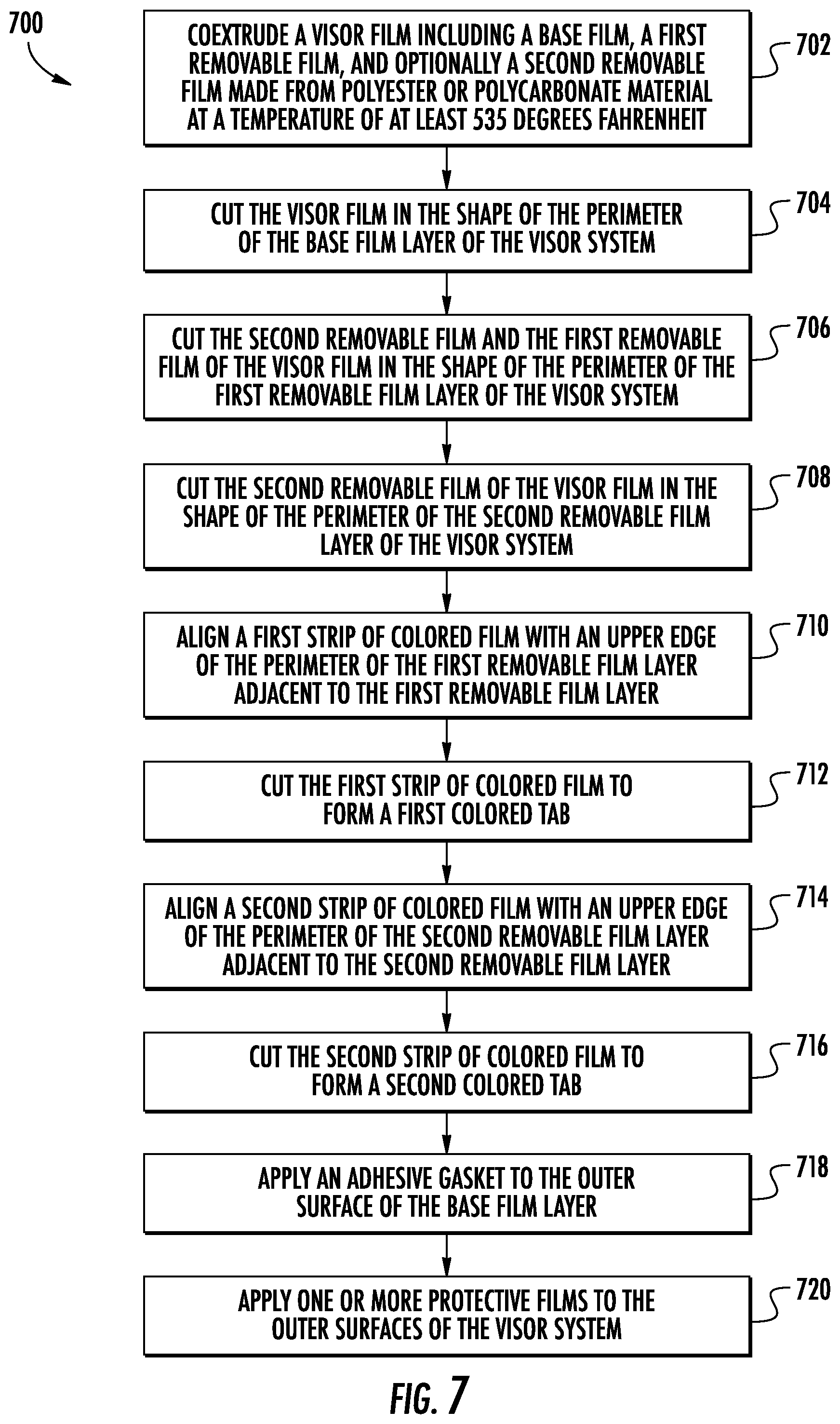 Patent US12324475 Figure 7 – Multi-layer visor system for surgical hood