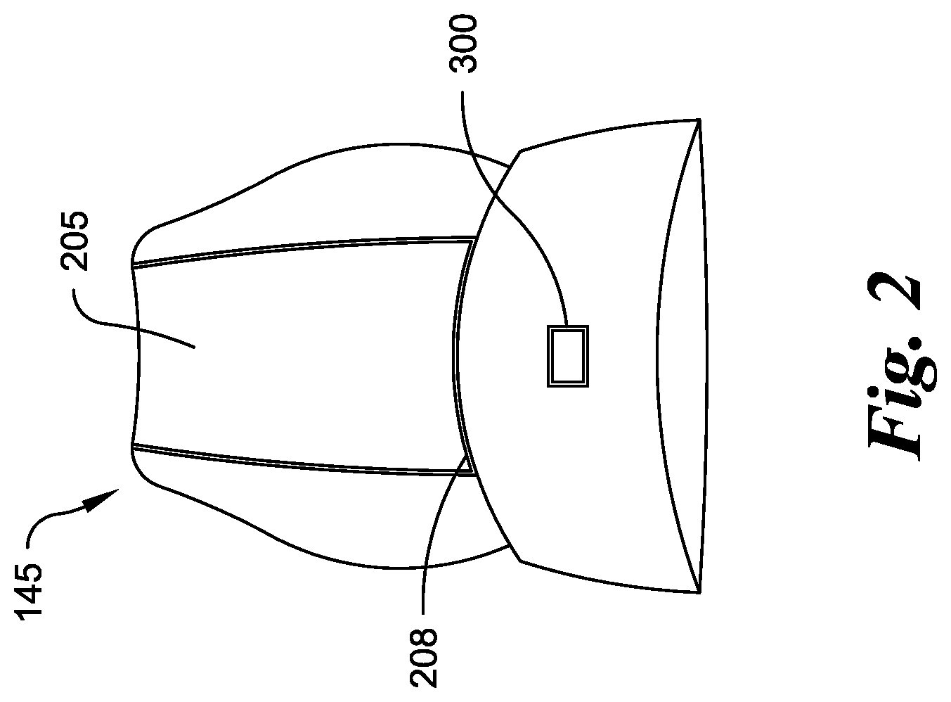 Patent US12324476 Figure 2 – Article of footwear with hands free donning and removal