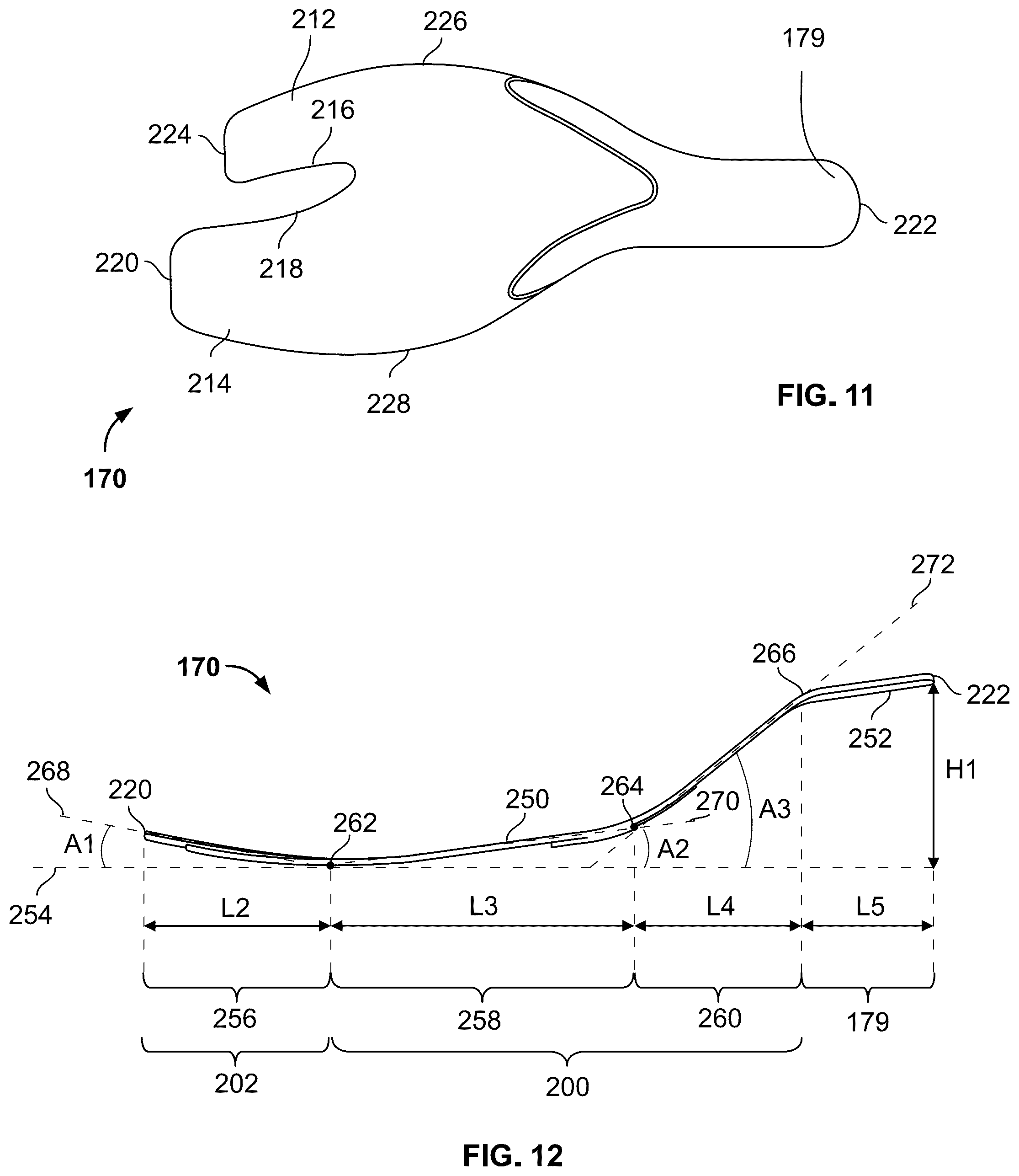 Patent US12324477 Figure 9 – Articles of footwear with support structures