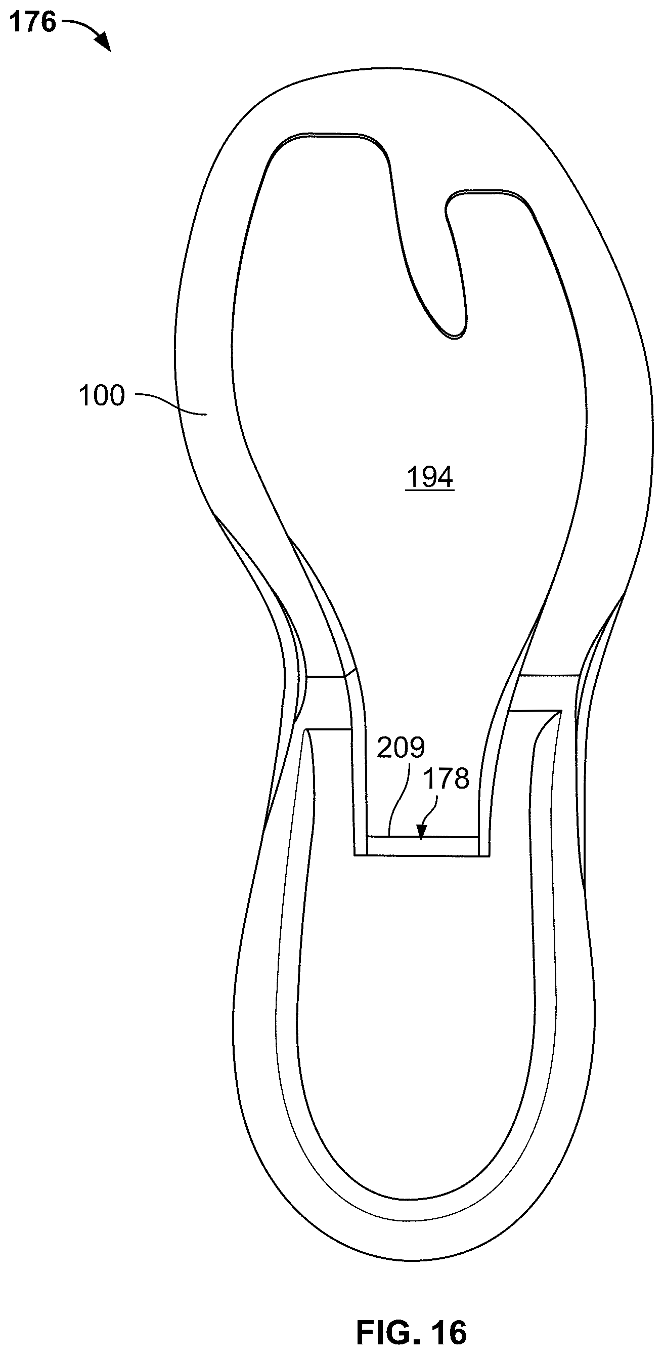Patent US12324477 Figure 12 – Articles of footwear with support structures