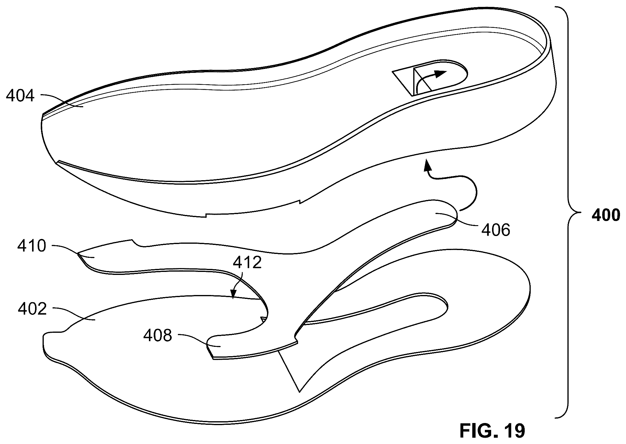 Patent US12324477 Figure 14 – Articles of footwear with support structures