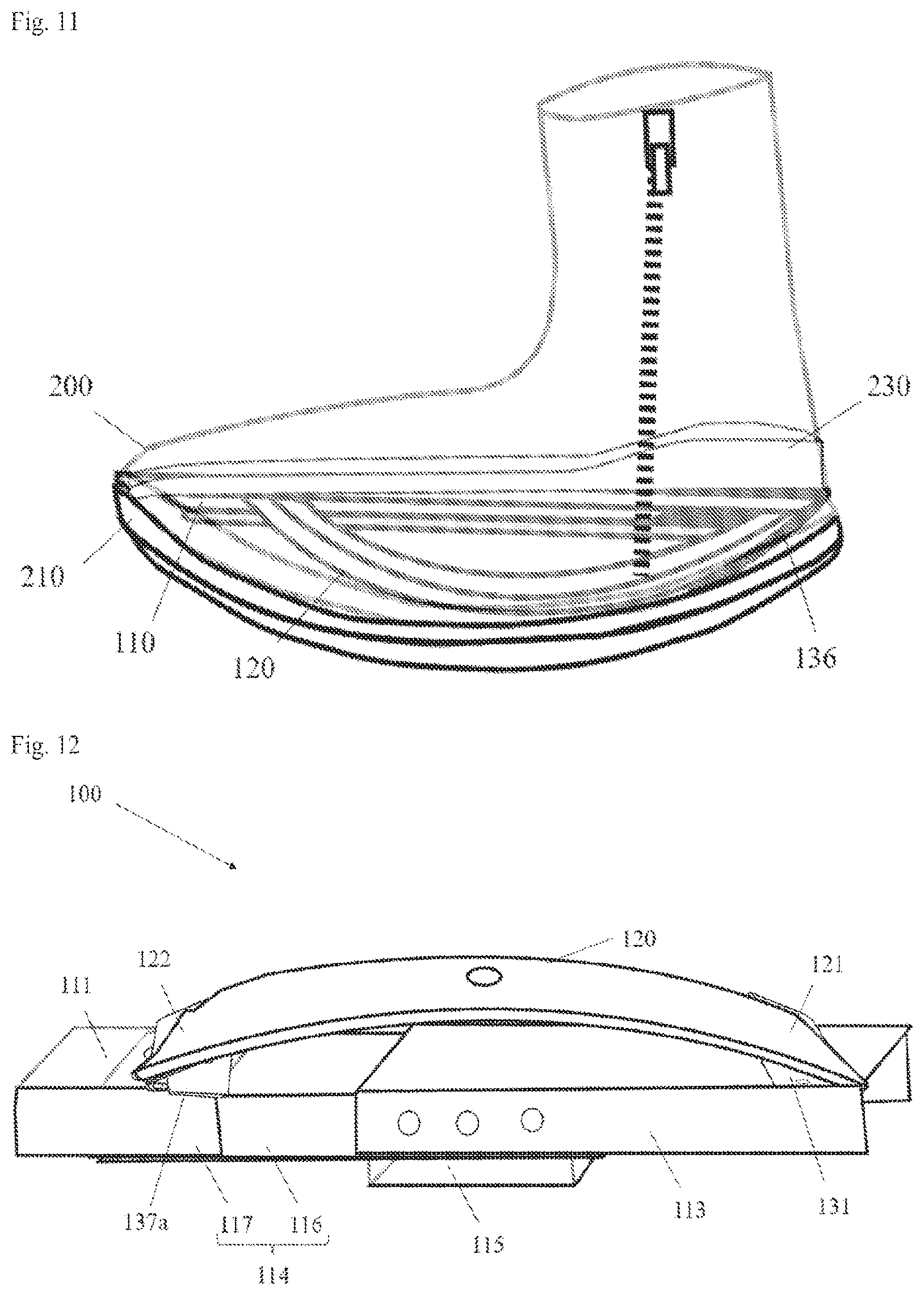 Patent US12324478 Figure 6 – Translatable damping system for item, with leaf spring