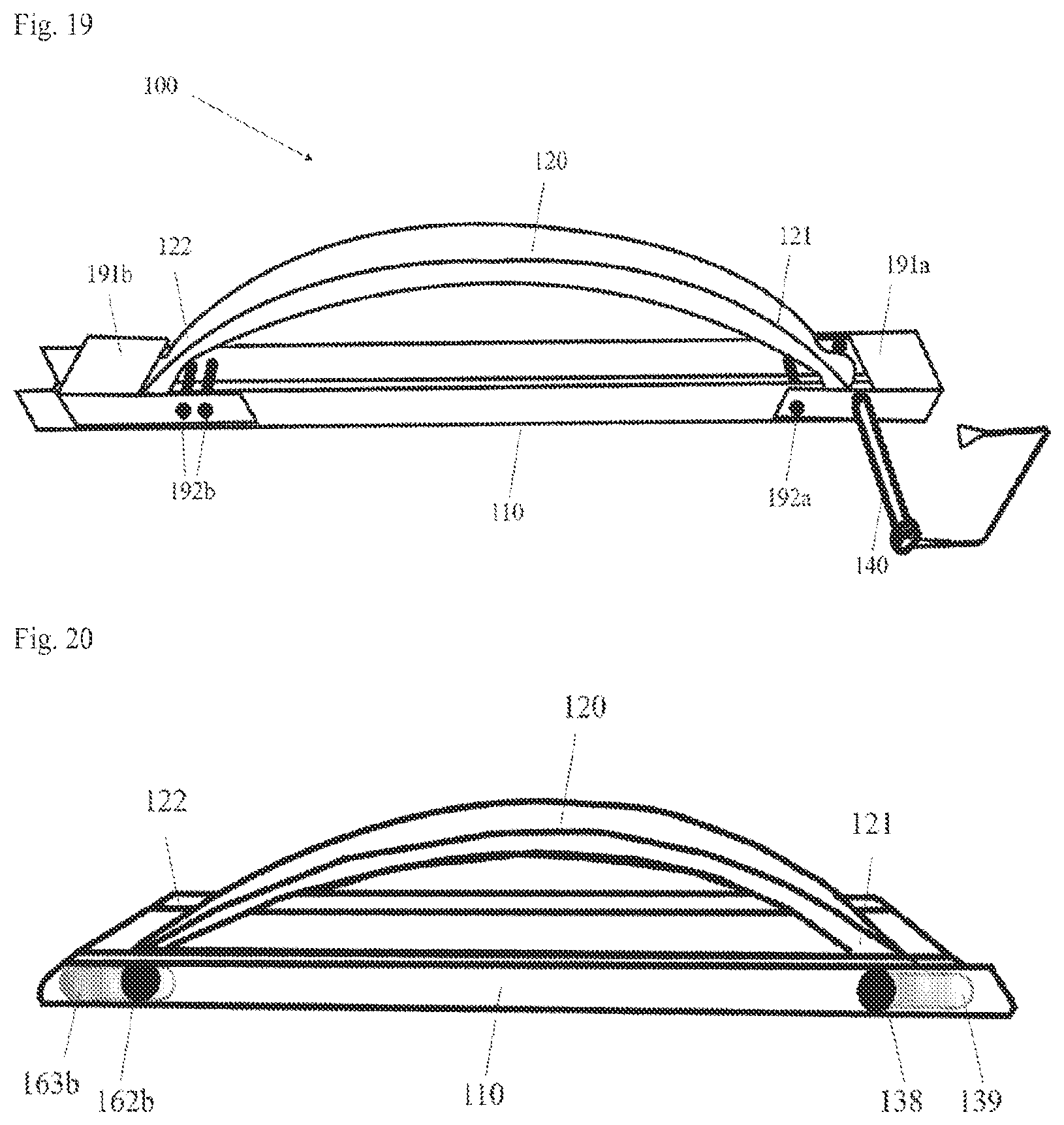 Patent US12324478 Figure 10 – Translatable damping system for item, with leaf spring