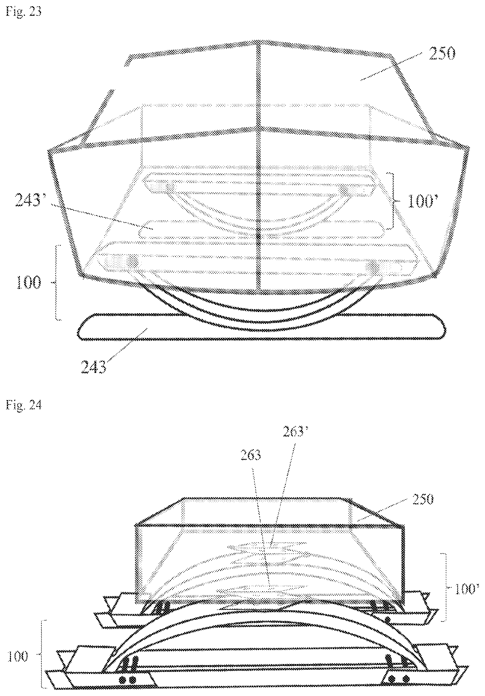 Patent US12324478 Figure 12 – Translatable damping system for item, with leaf spring
