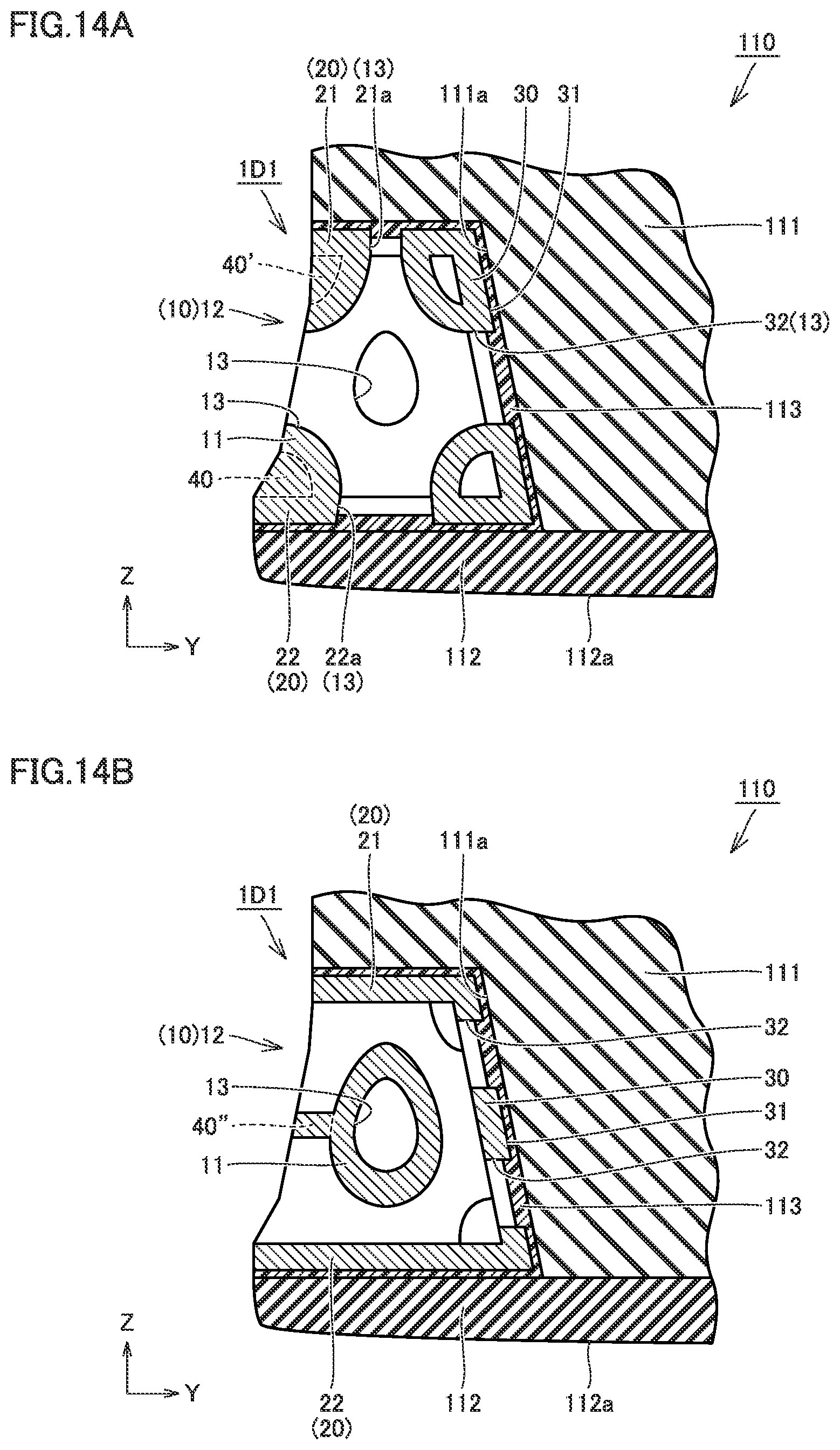 Patent US12324479 Figure 14 – Shock absorber, shoe sole, and shoe