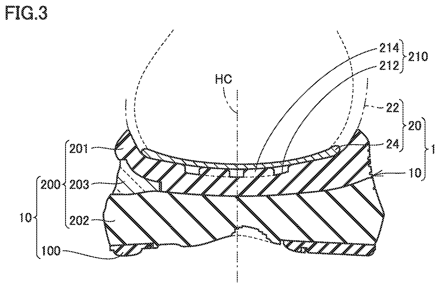 Patent US12324480 Figure 3 – Sole and footwear