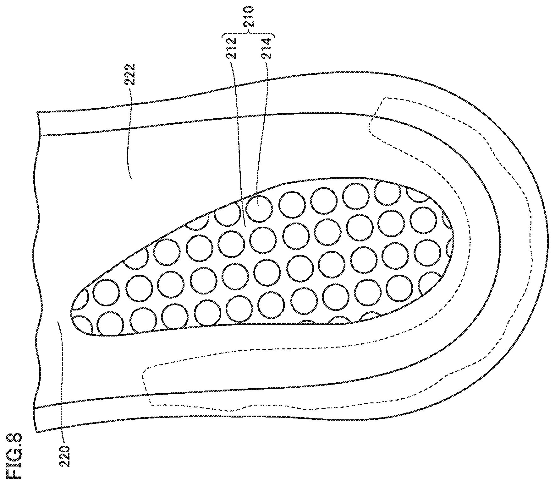 Patent US12324480 Figure 8 – Sole and footwear