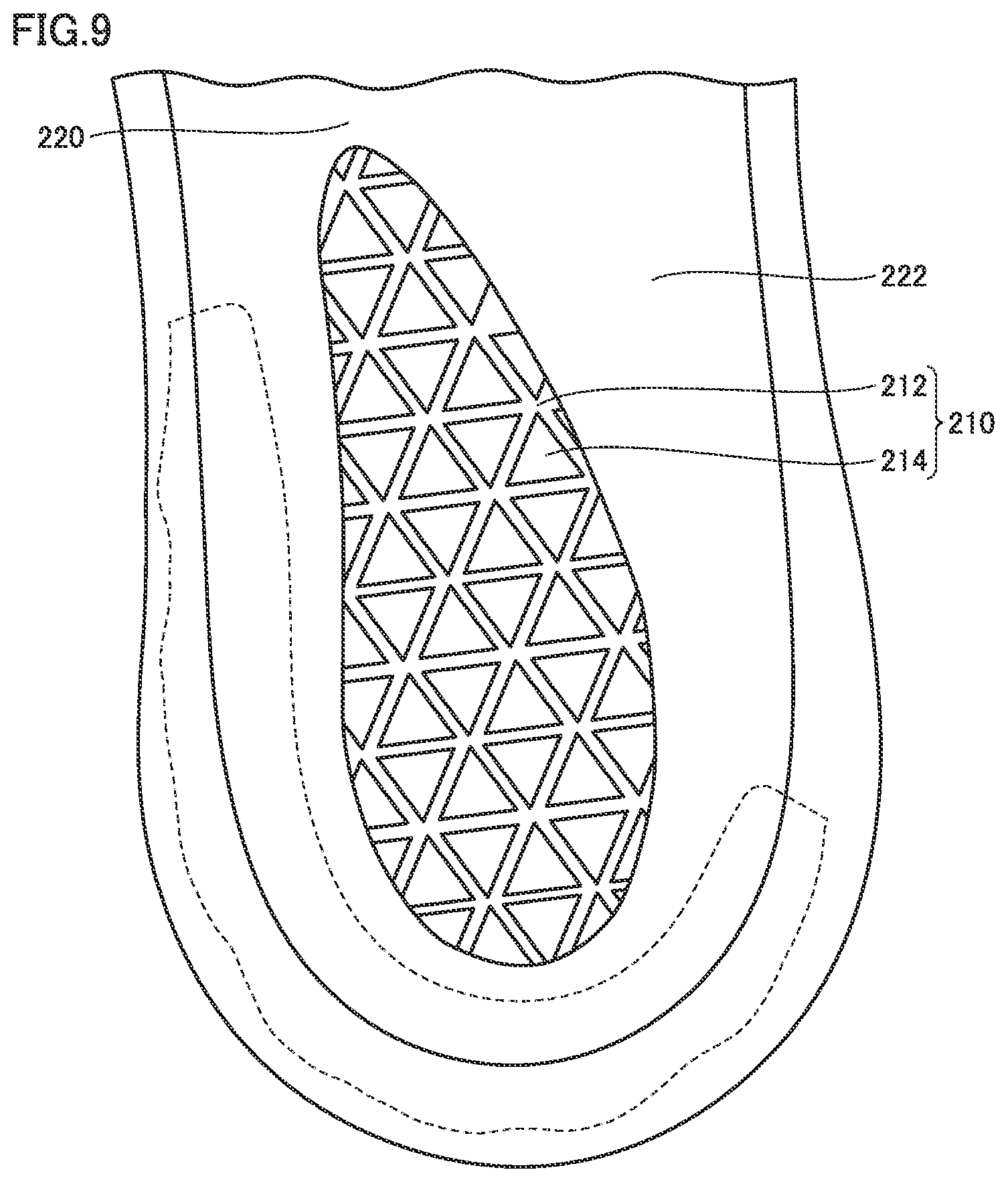 Patent US12324480 Figure 9 – Sole and footwear