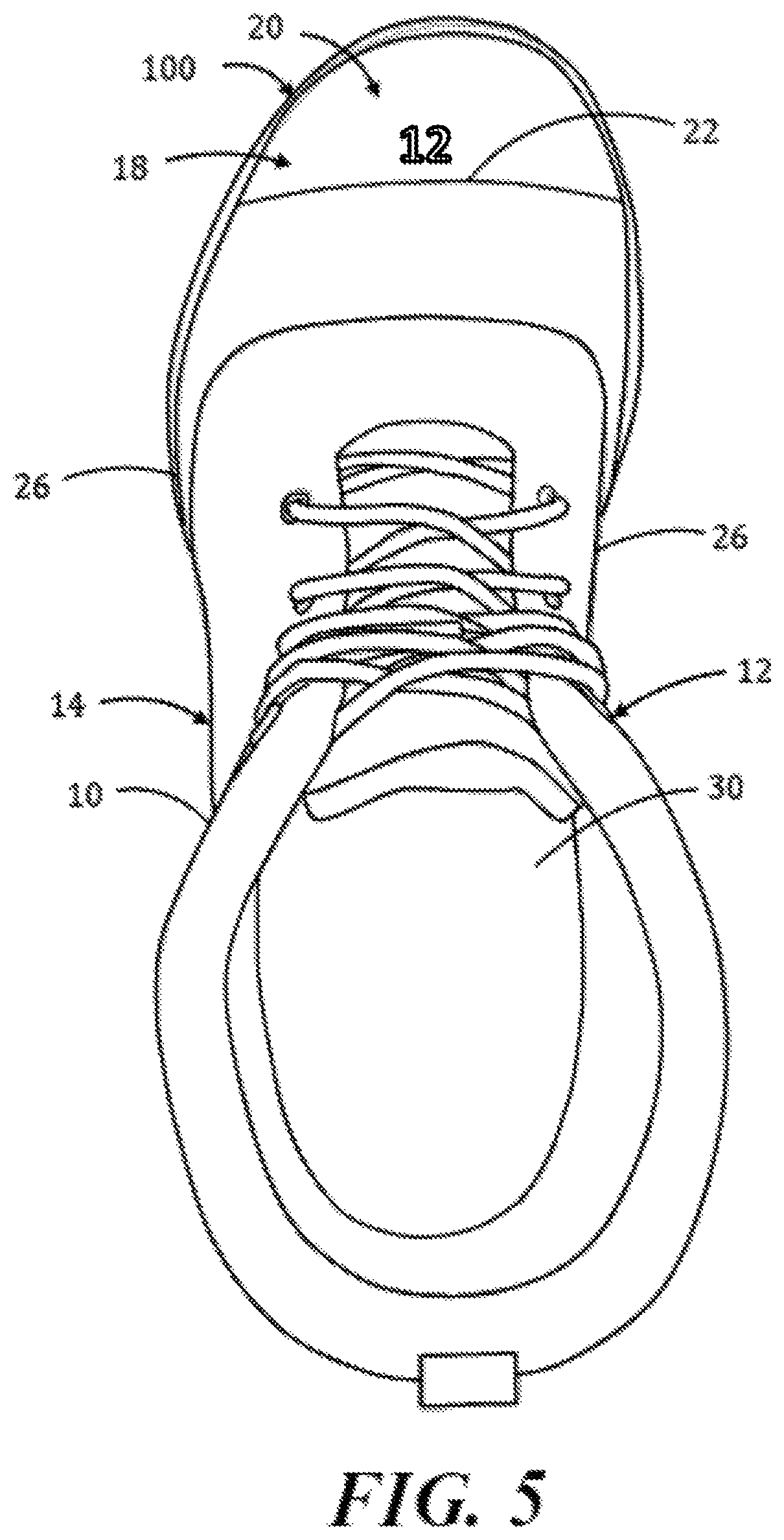 Patent US12324481 Figure 5 – Boot with integrated ruler