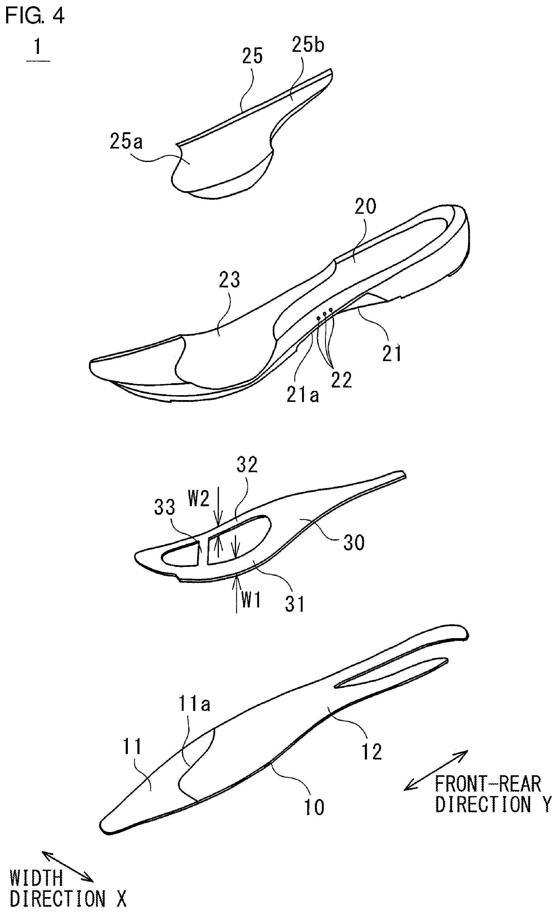 Patent US12324485 Figure 4 – Shoe