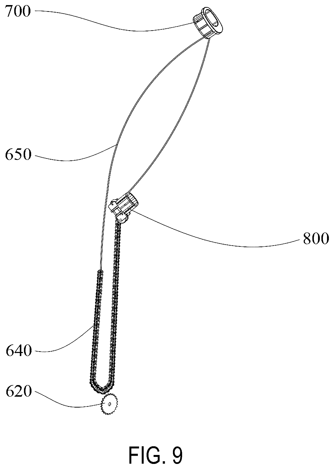Patent US12324492 Figure 6 – Curved pipe umbrella with structure for adjusting inclination angle of umbrella body