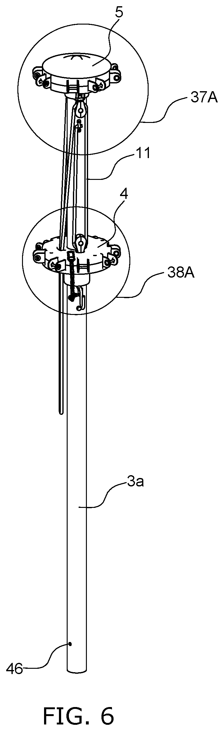 Patent US12324493 Figure 7 – Parasol fan, systems, and assemblies