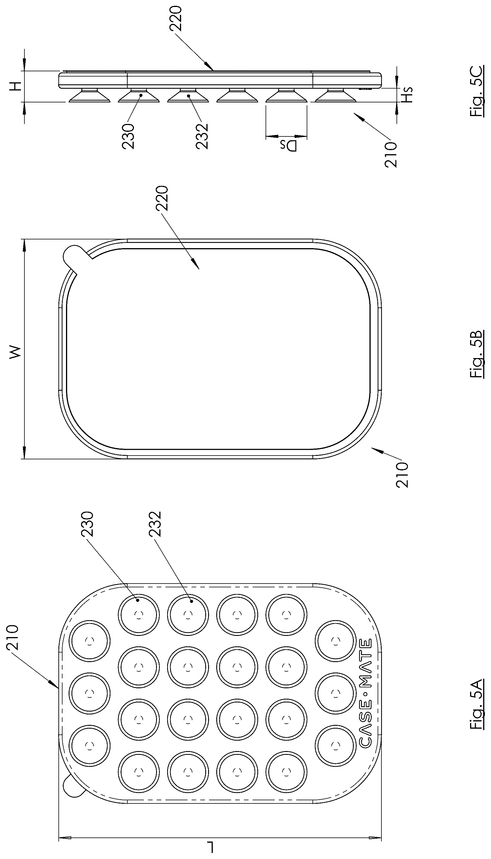 Patent US12324494 Figure 5 – Suction attachment accessory for portable electronic devices