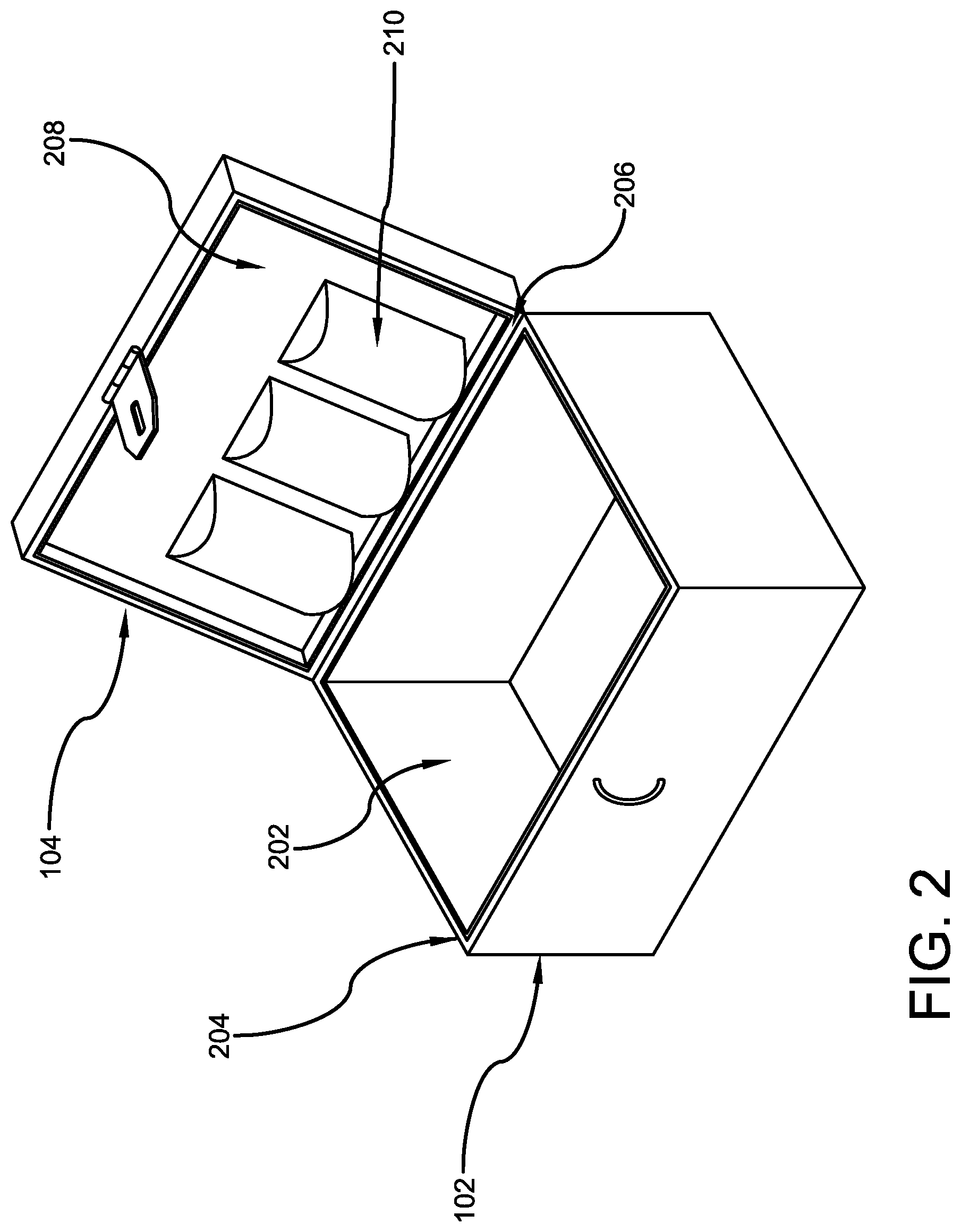 Patent US12324495 Figure 2 – Lockable secure lunchbox
