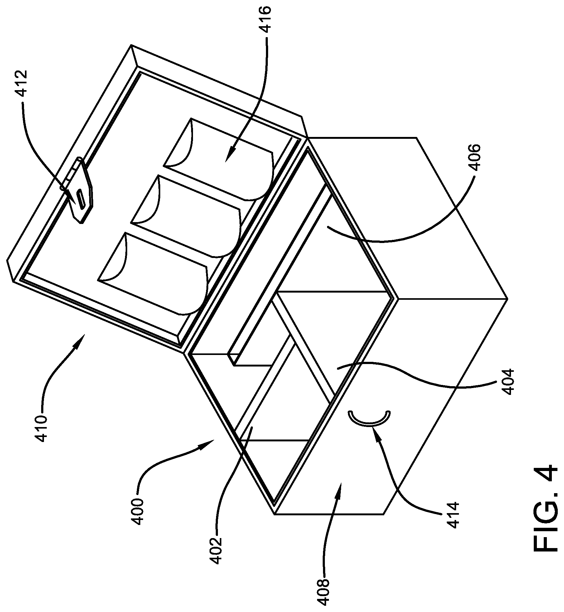 Patent US12324495 Figure 4 – Lockable secure lunchbox