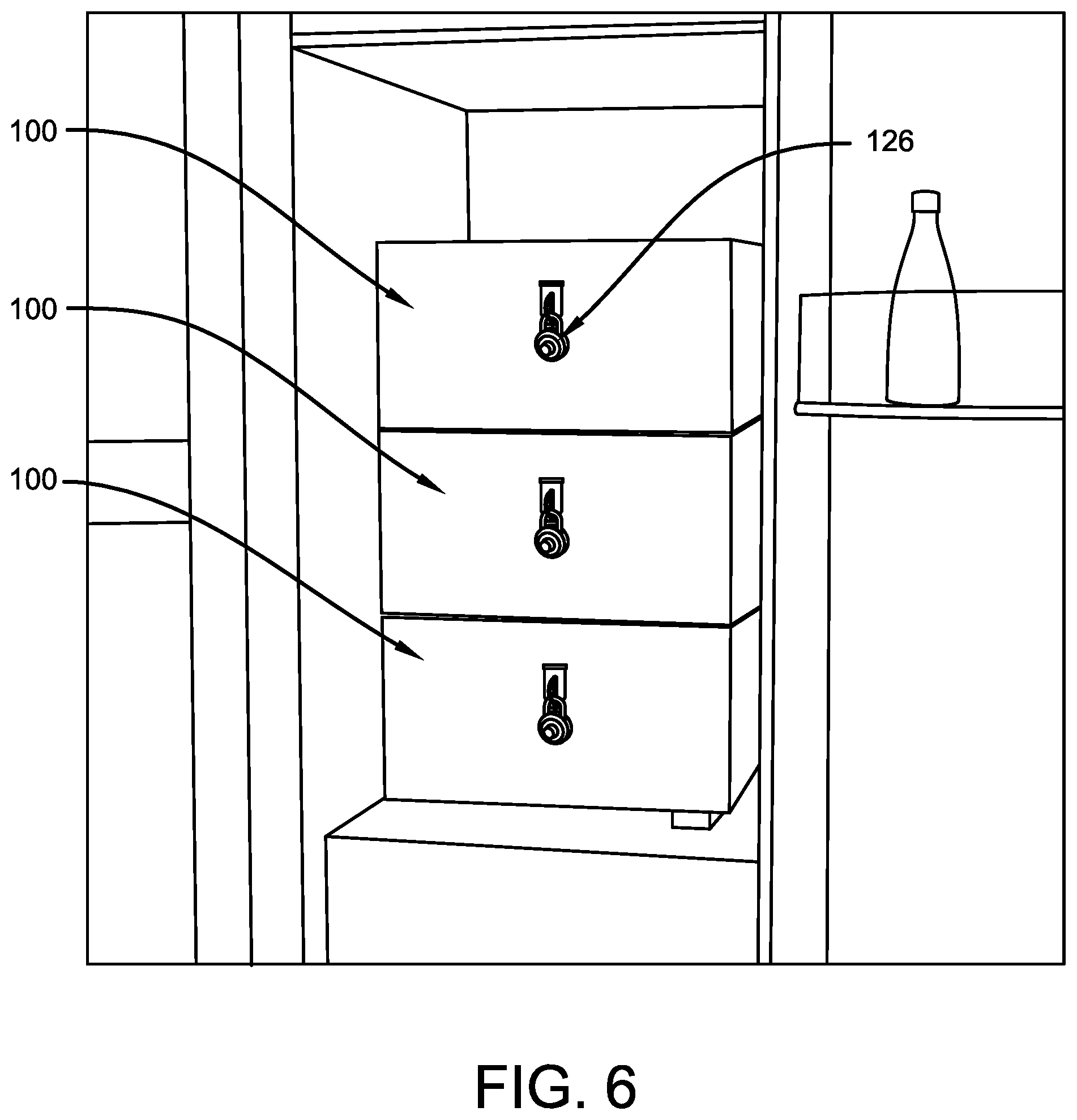 Patent US12324495 Figure 6 – Lockable secure lunchbox