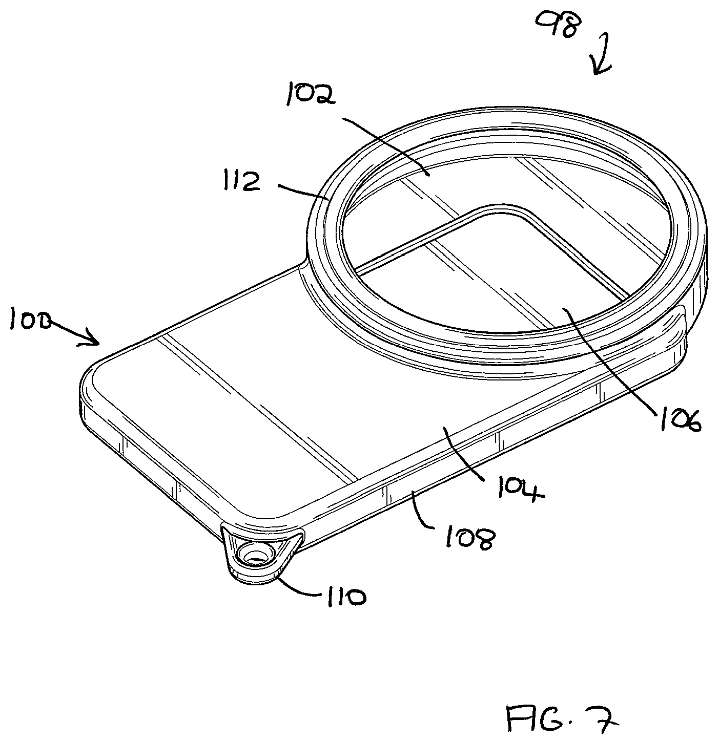 Patent US12324496 Figure 4 – Electronic device cover and seal assembly