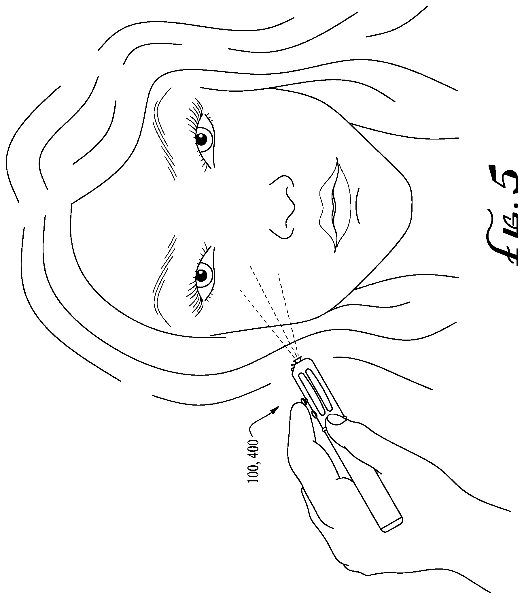 Patent US12324499 Figure 4 – Hand-held cosmetic dispenser