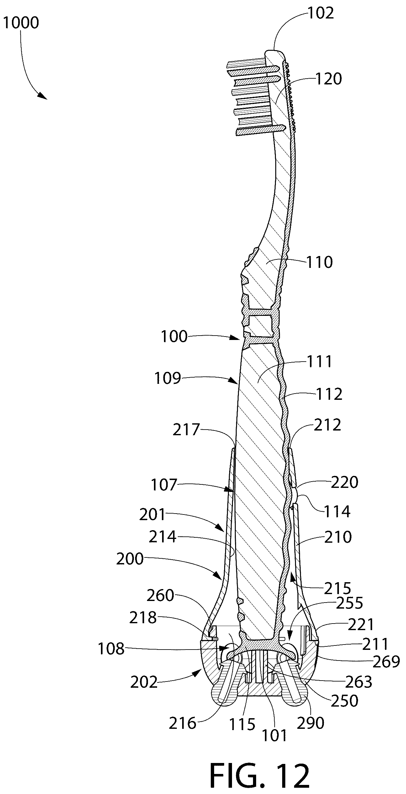 Patent US12324504 Figure 14 – Oral care system with a tracking attachment and method of assembling the same