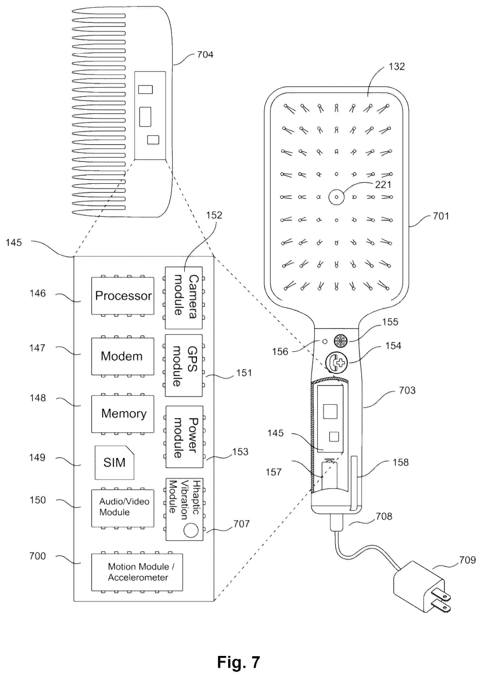 Patent US12324506 Figure 7 – Smart brushes and accessories systems and methods