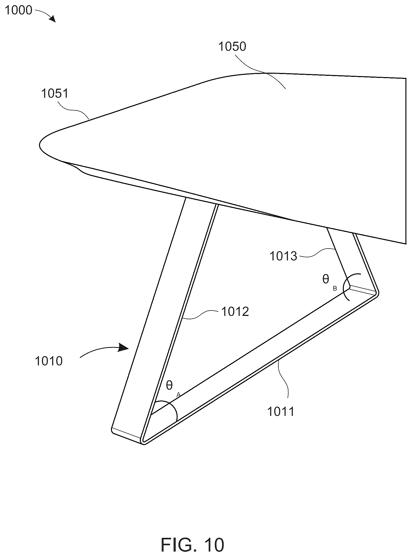 Patent US12324508 Figure 9 – Mechanical structural support with asymmetric opposing angles