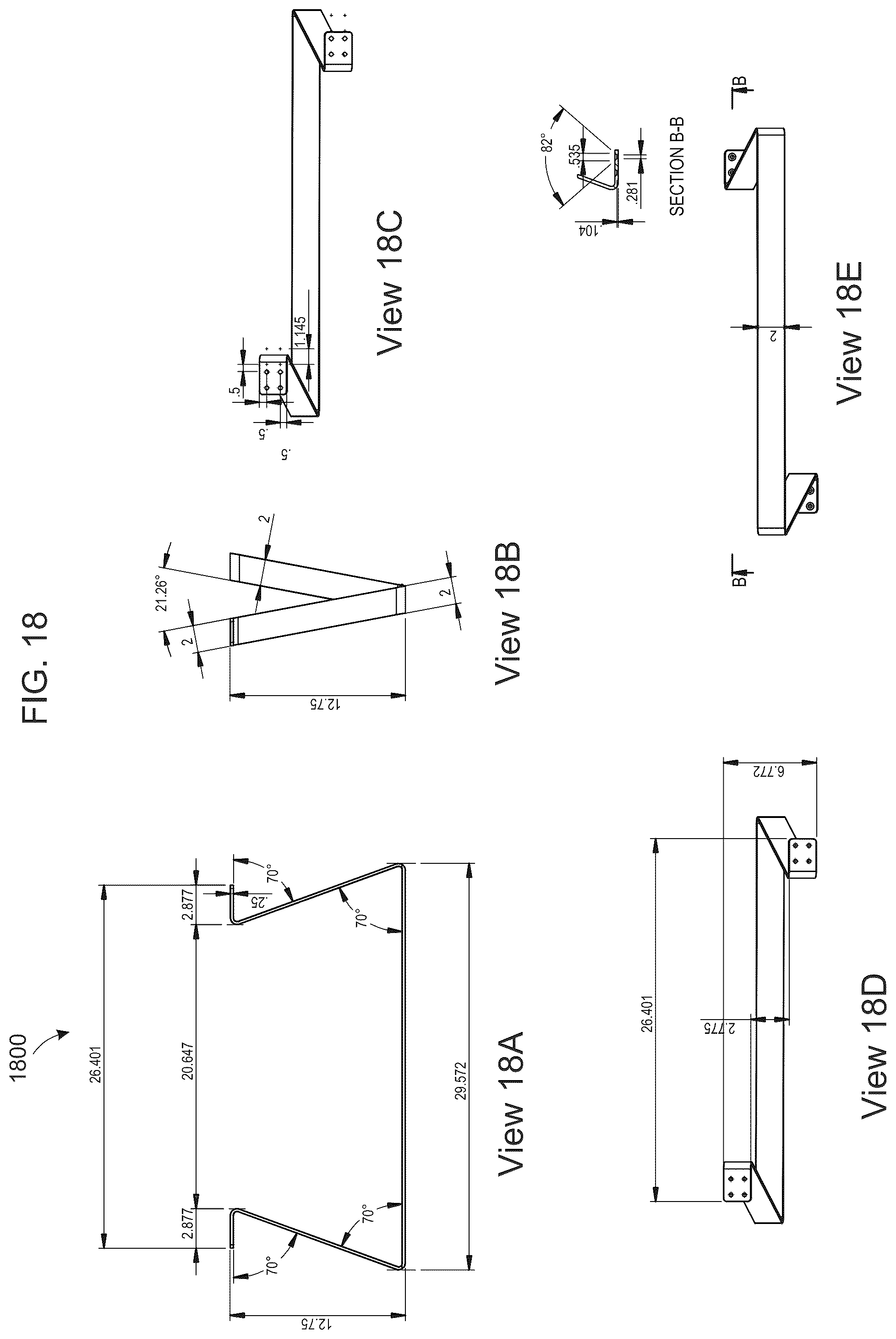 Patent US12324508 Figure 15 – Mechanical structural support with asymmetric opposing angles