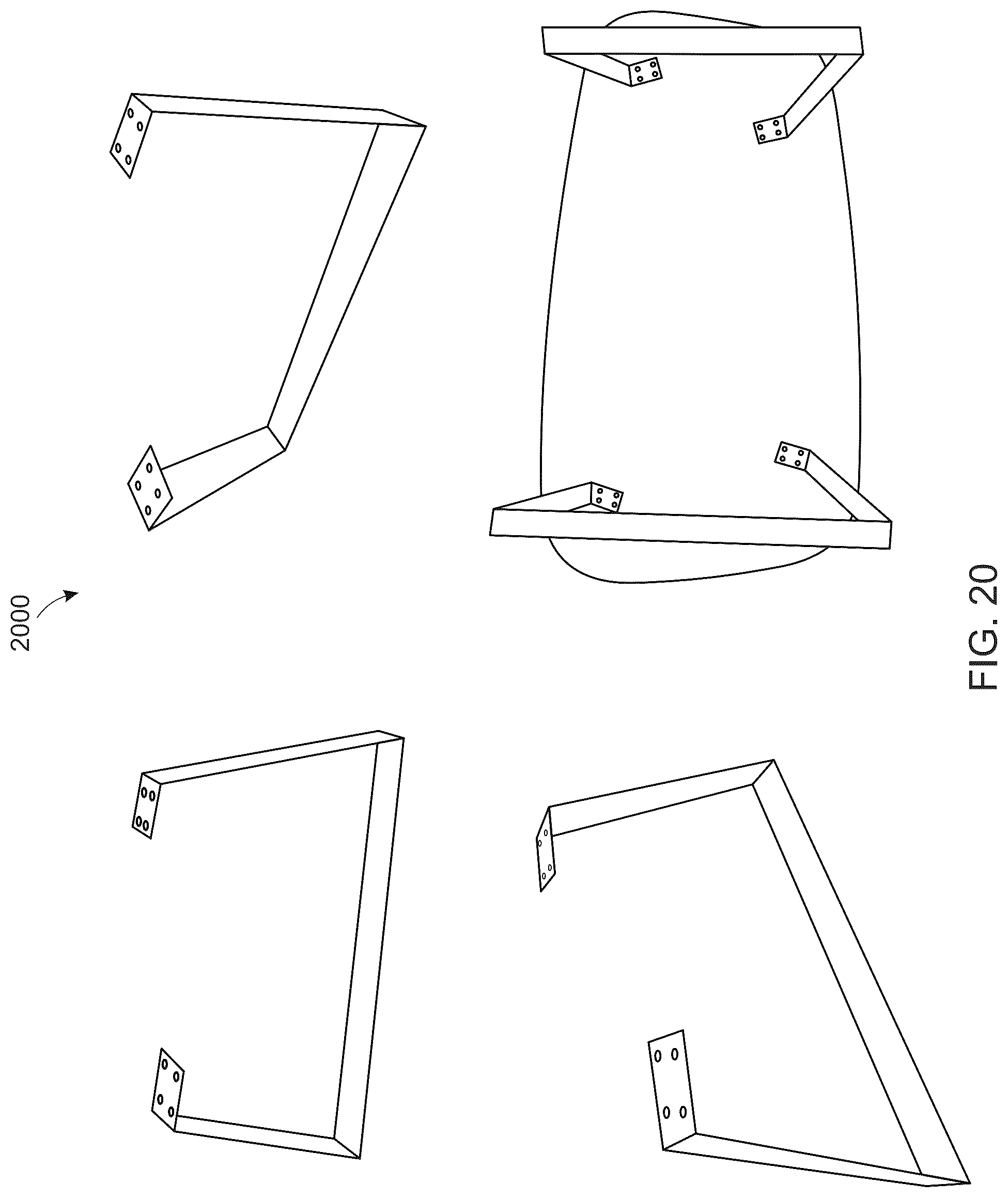 Patent US12324508 Figure 17 – Mechanical structural support with asymmetric opposing angles