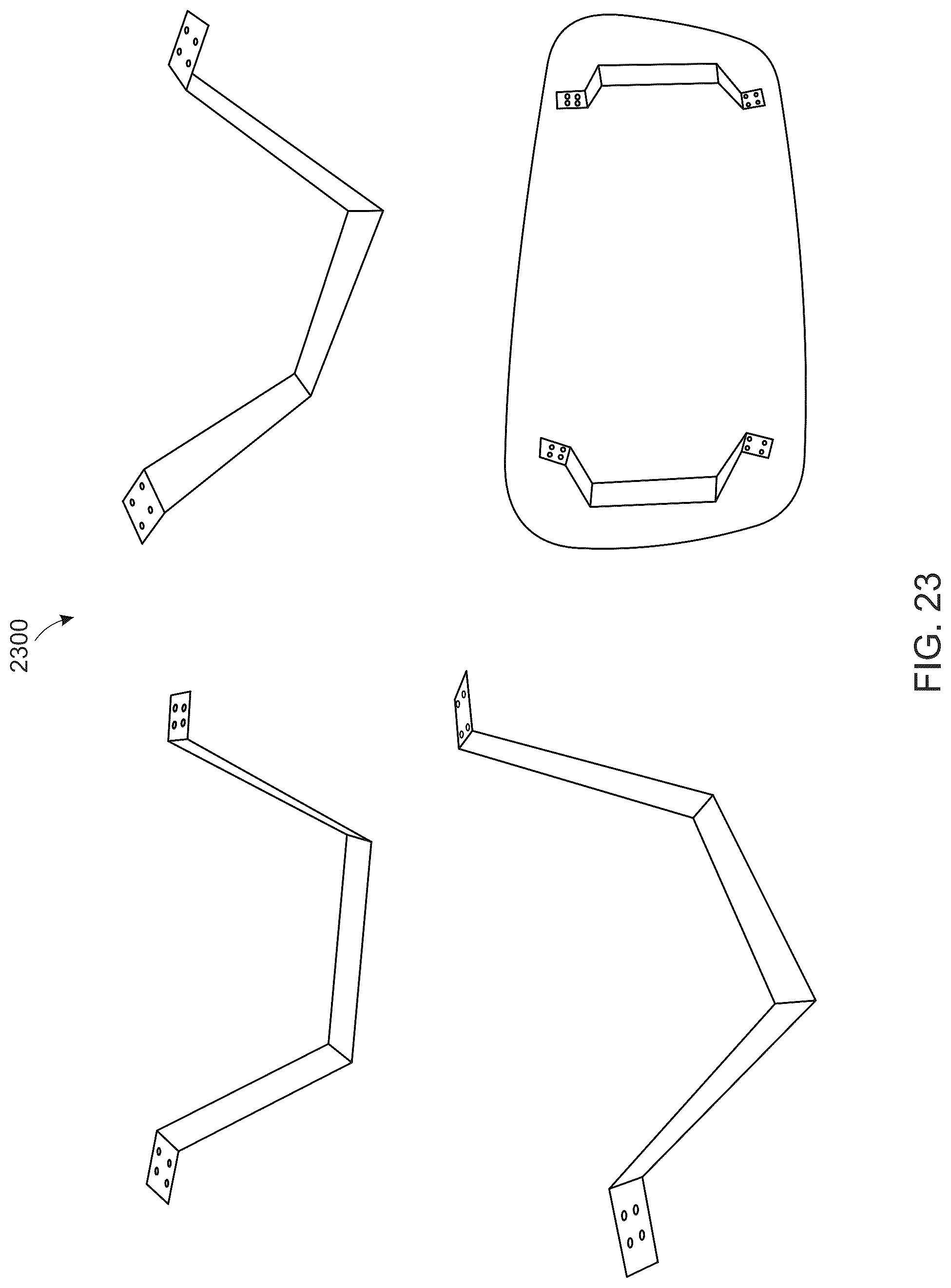 Patent US12324508 Figure 20 – Mechanical structural support with asymmetric opposing angles