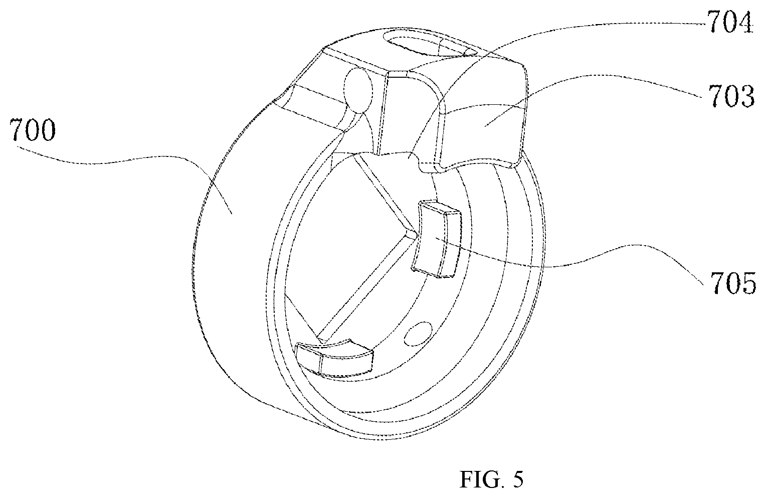 Patent US12324510 Figure 5 – Ceiling storage rack