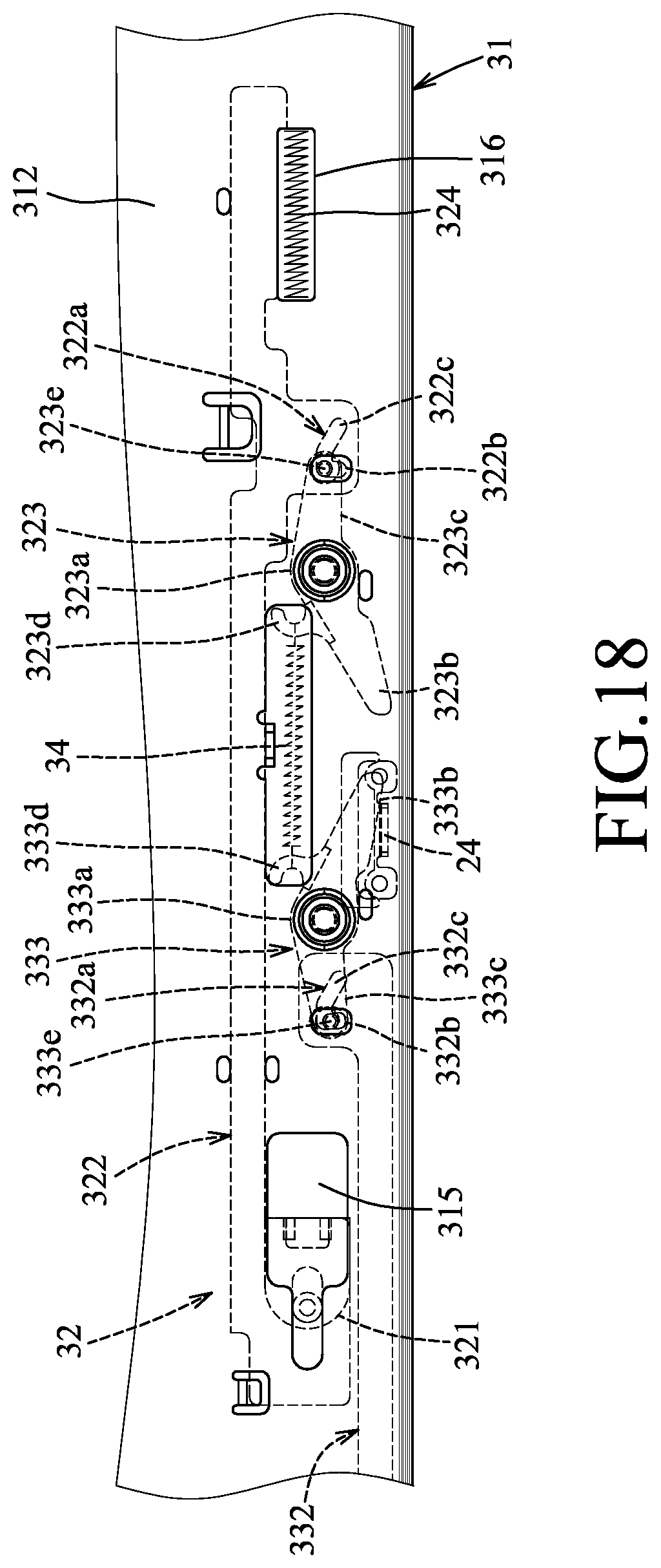 Patent US12324514 Figure 18 – Three-section slide rail device