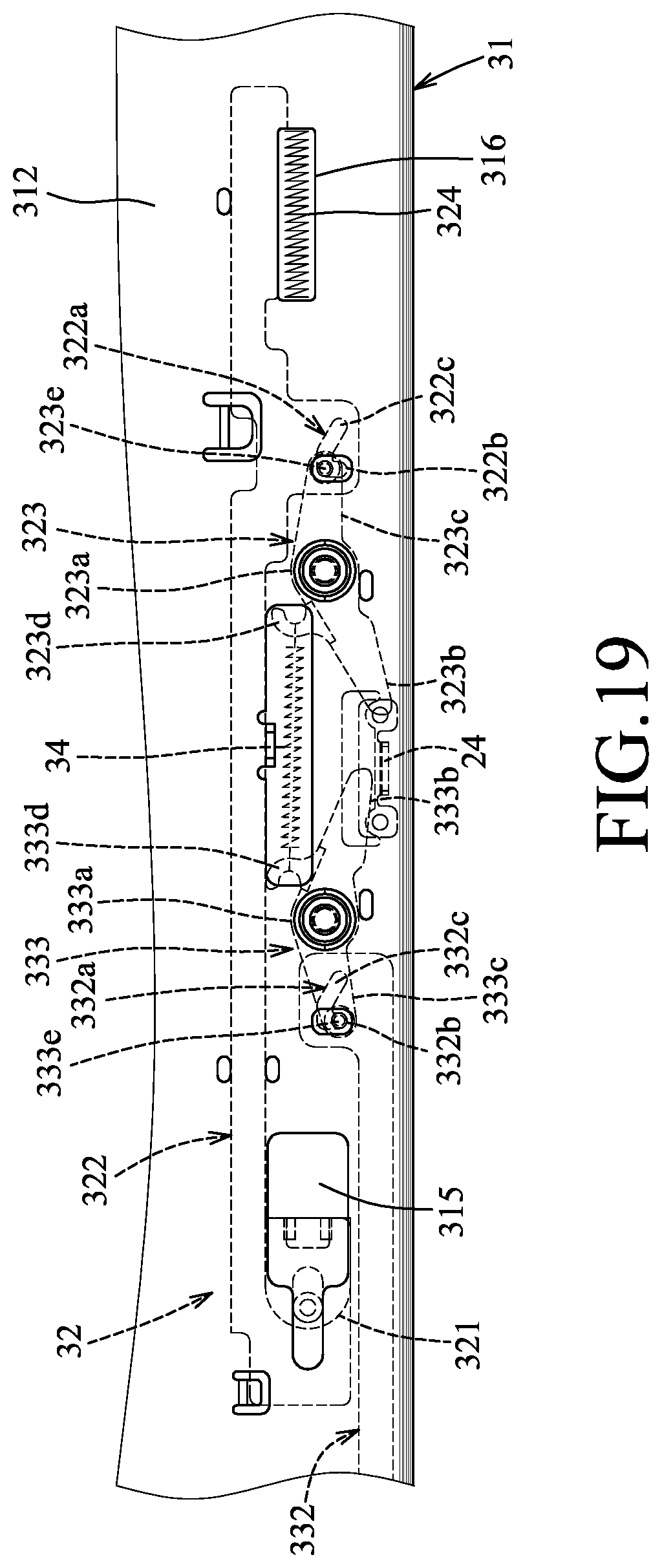 Patent US12324514 Figure 19 – Three-section slide rail device
